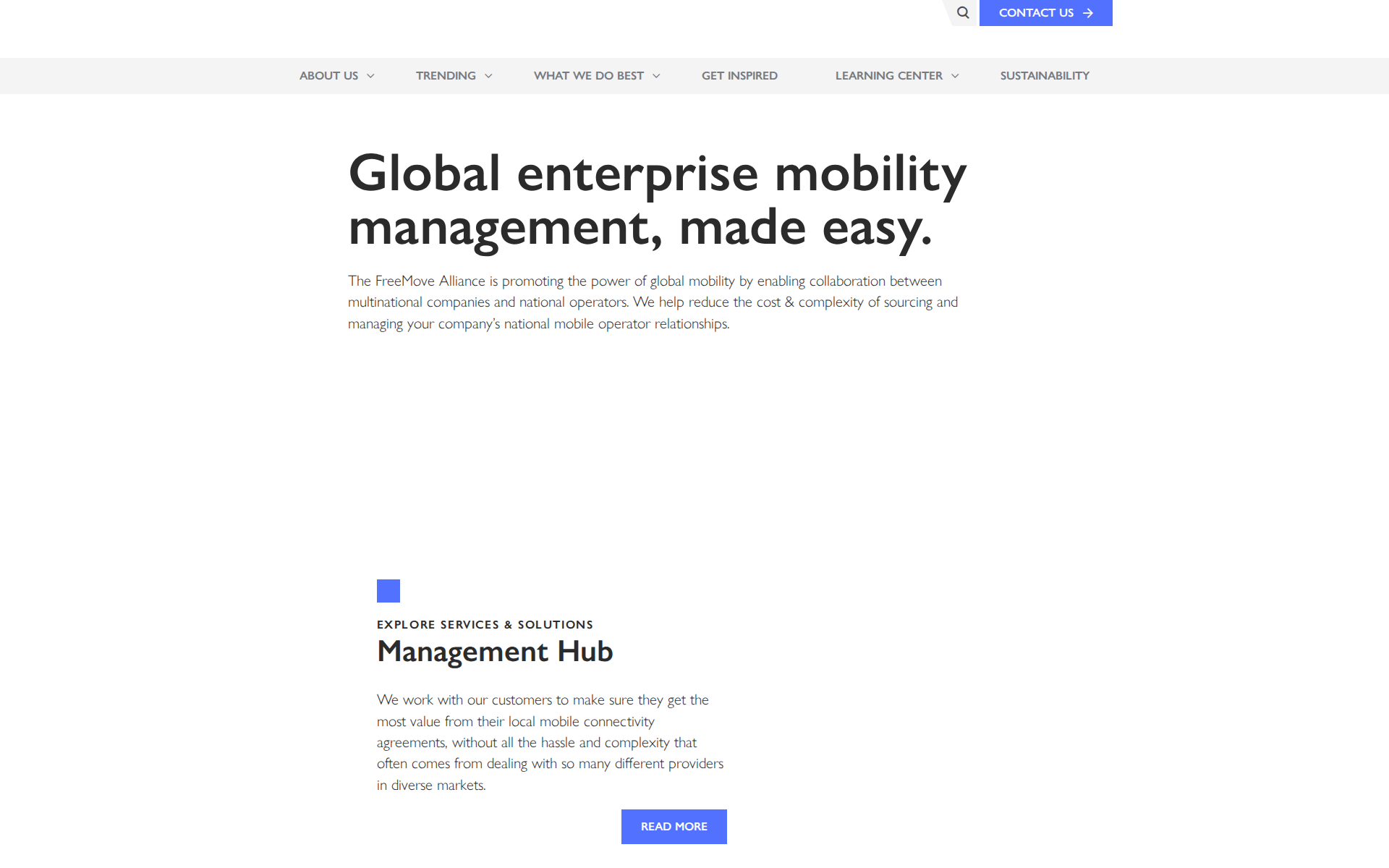 Náhľad webu freemovealliance.sk