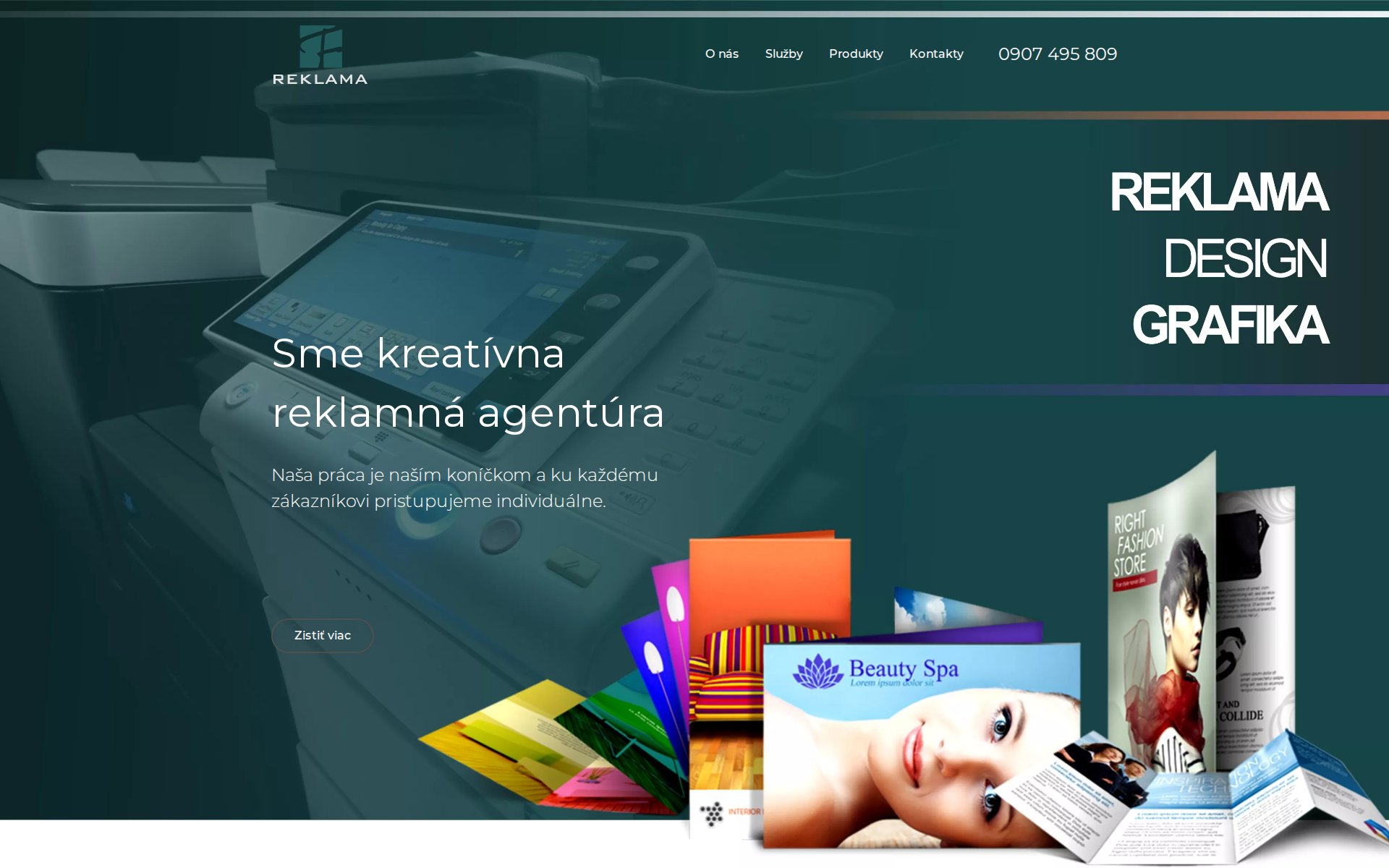 Náhľad webu freklama.sk