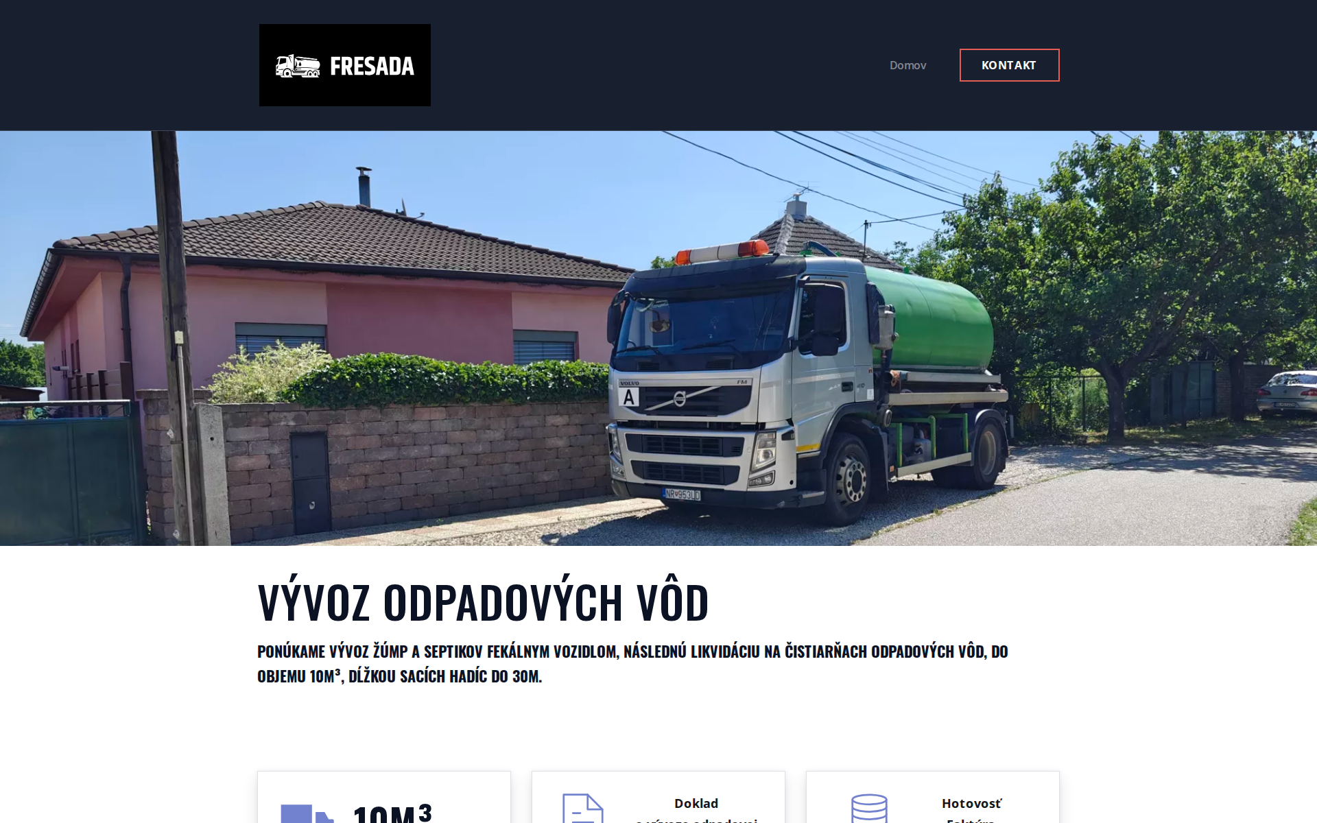 Náhľad webu fresada.sk