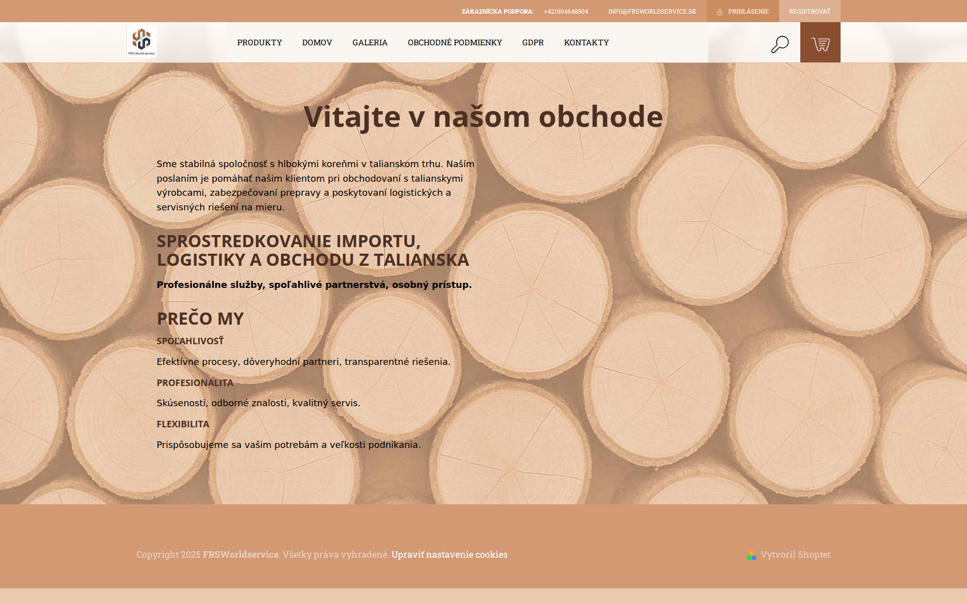 Náhľad webu frsworldservice.sk