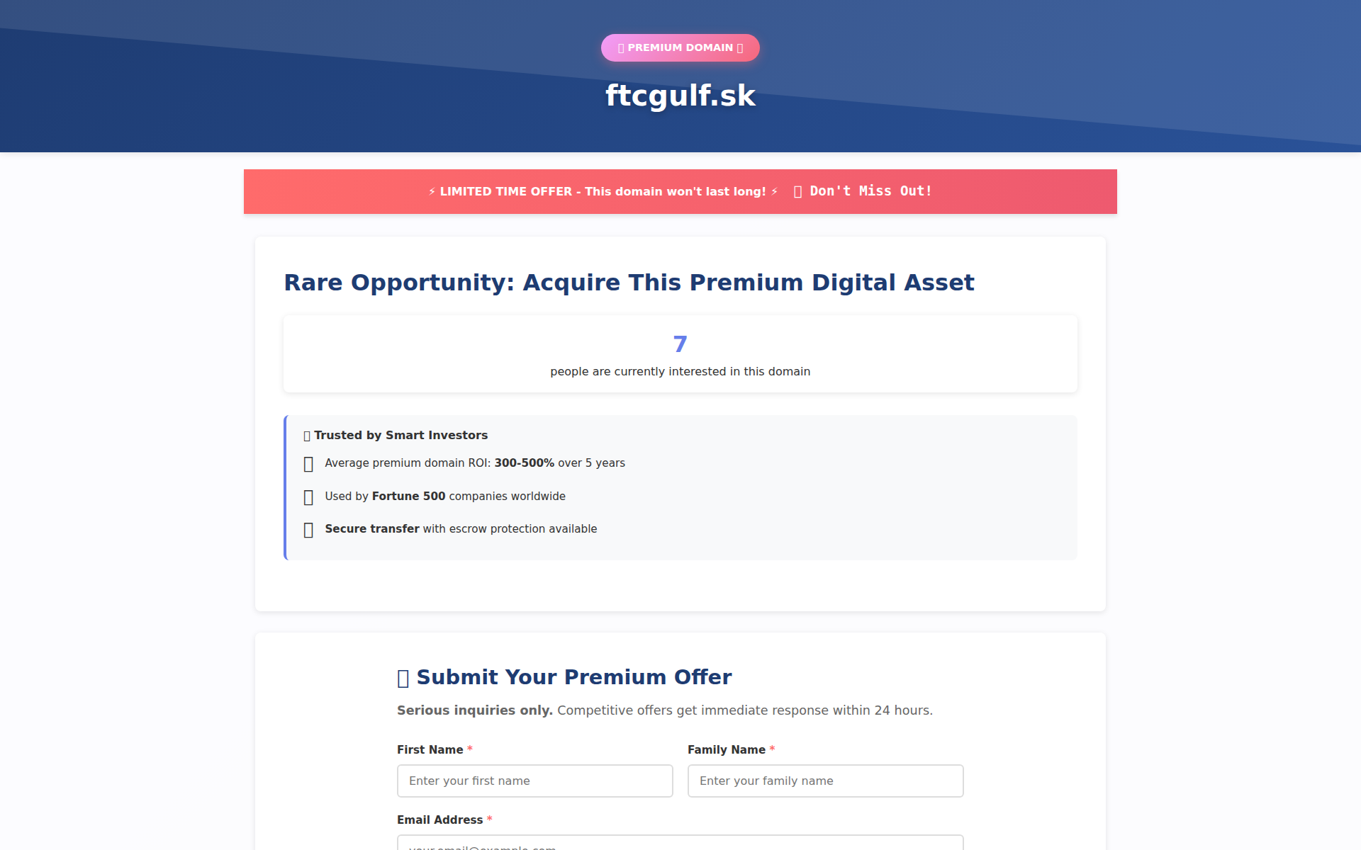 Náhľad webu ftcgulf.sk