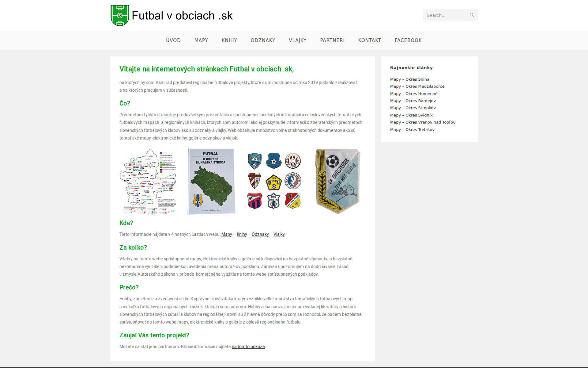 Náhľad webu futbalvobciach.sk