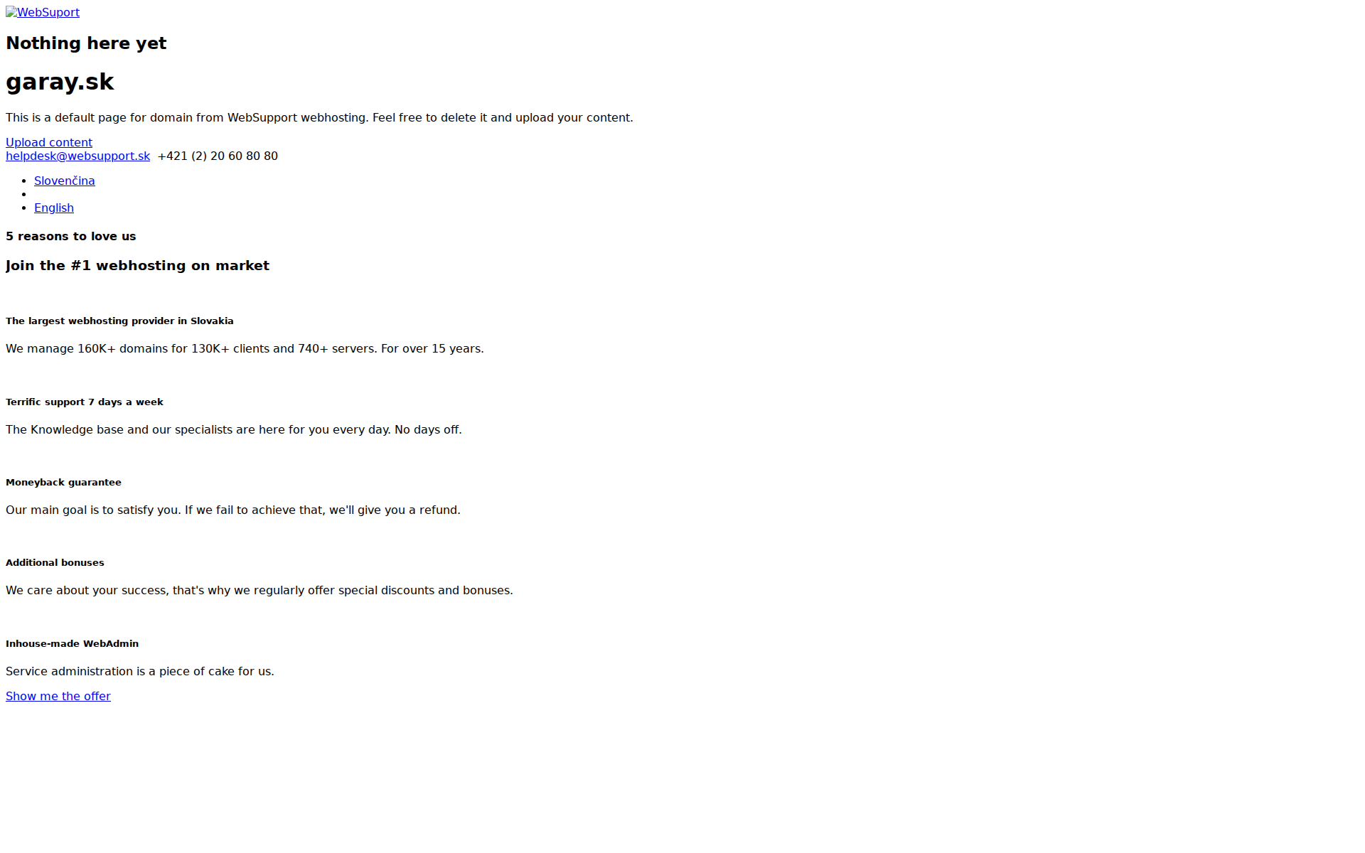 Náhľad webu garay.sk