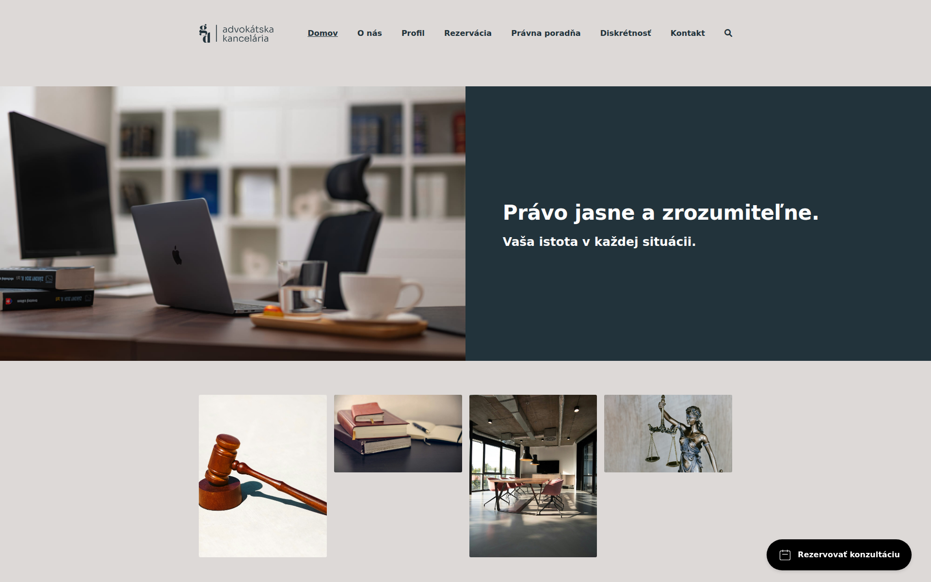 Náhľad webu gdadvokat.sk