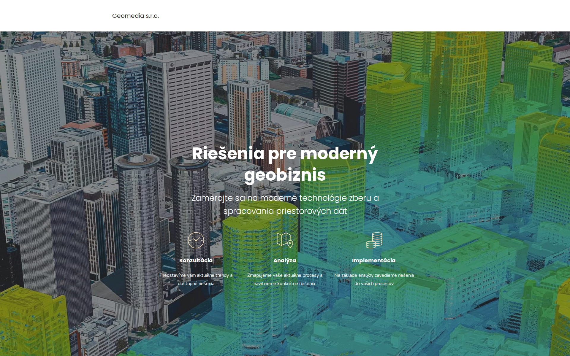Náhľad webu geomedia.sk
