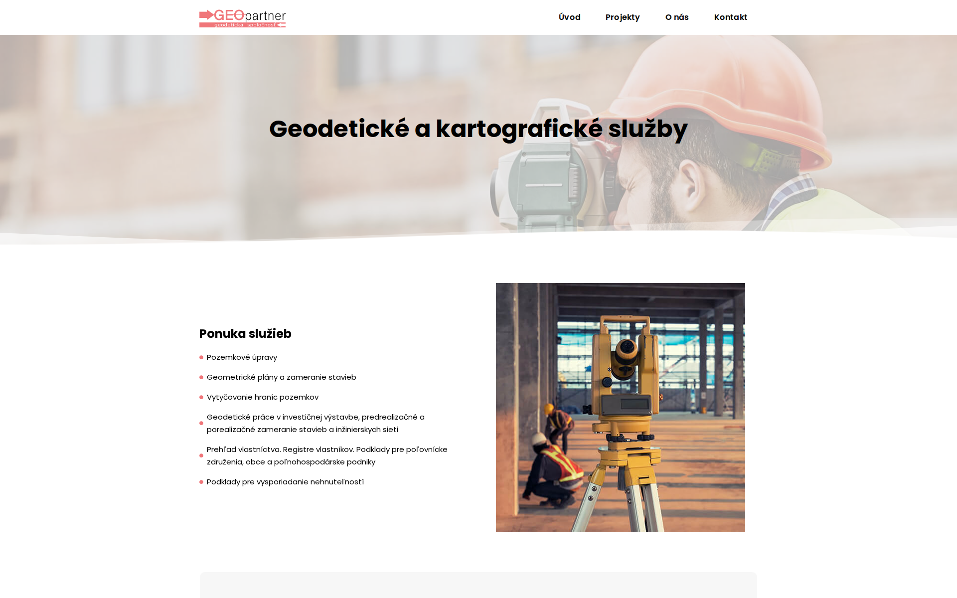 Náhľad webu geopartner.sk