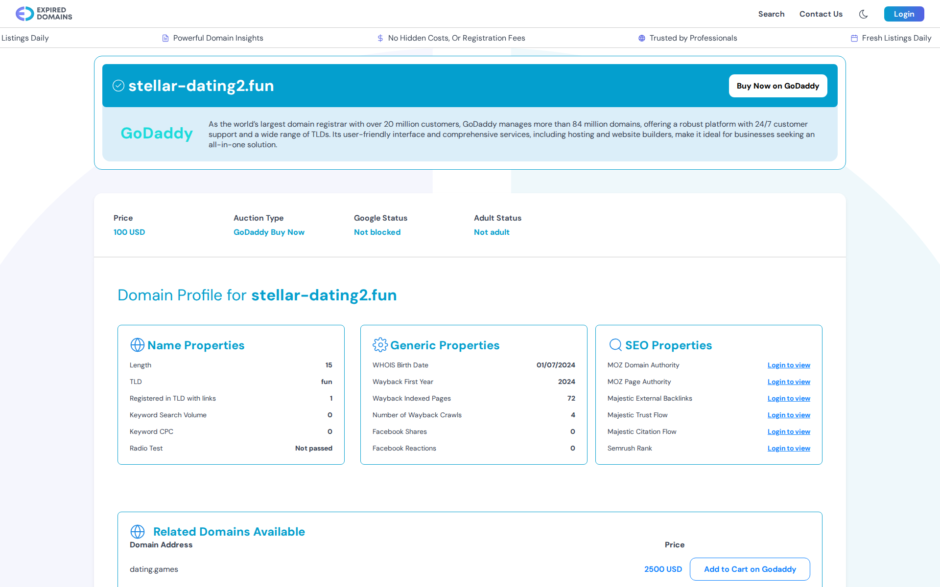 Náhľad webu gepardiny.sk