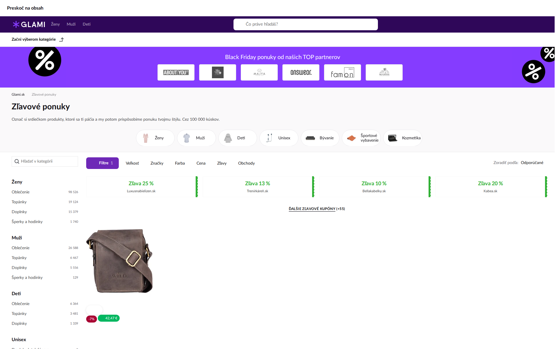 Náhľad webu glamidays.sk