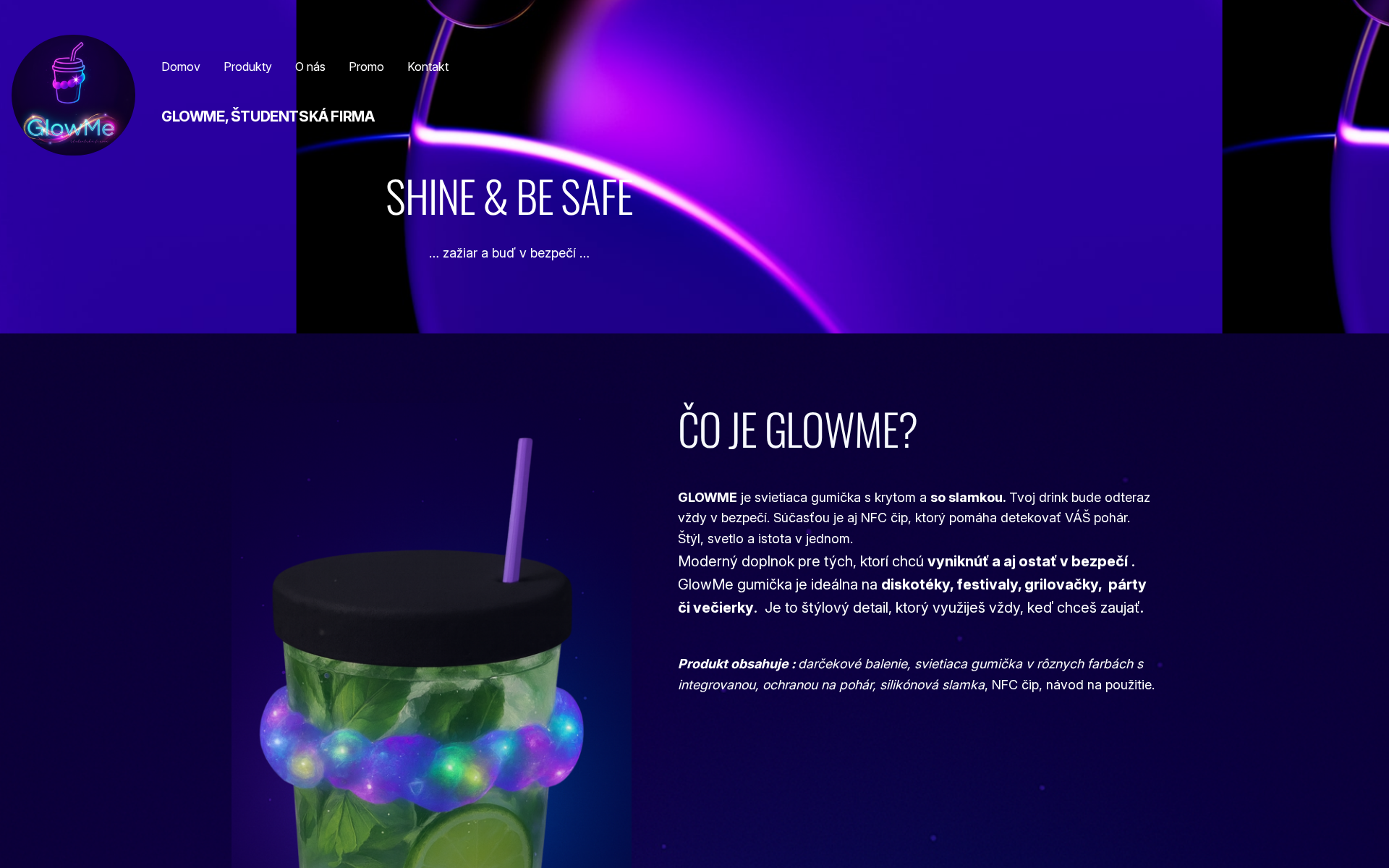 Náhľad webu glowme.sk