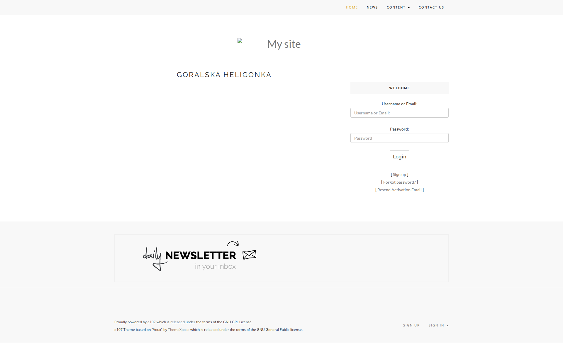 Náhľad webu goralskaheligonka.sk