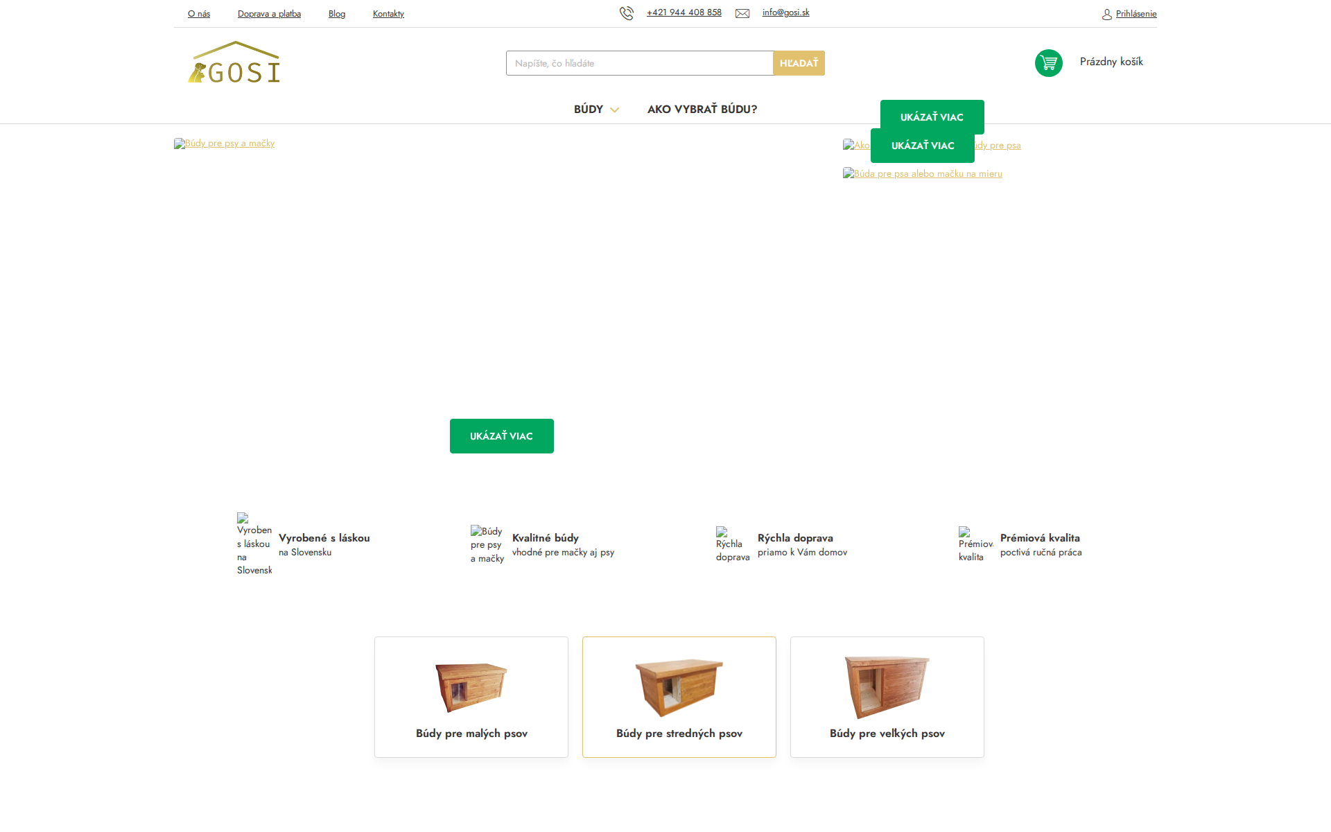 Náhľad webu gosi.sk