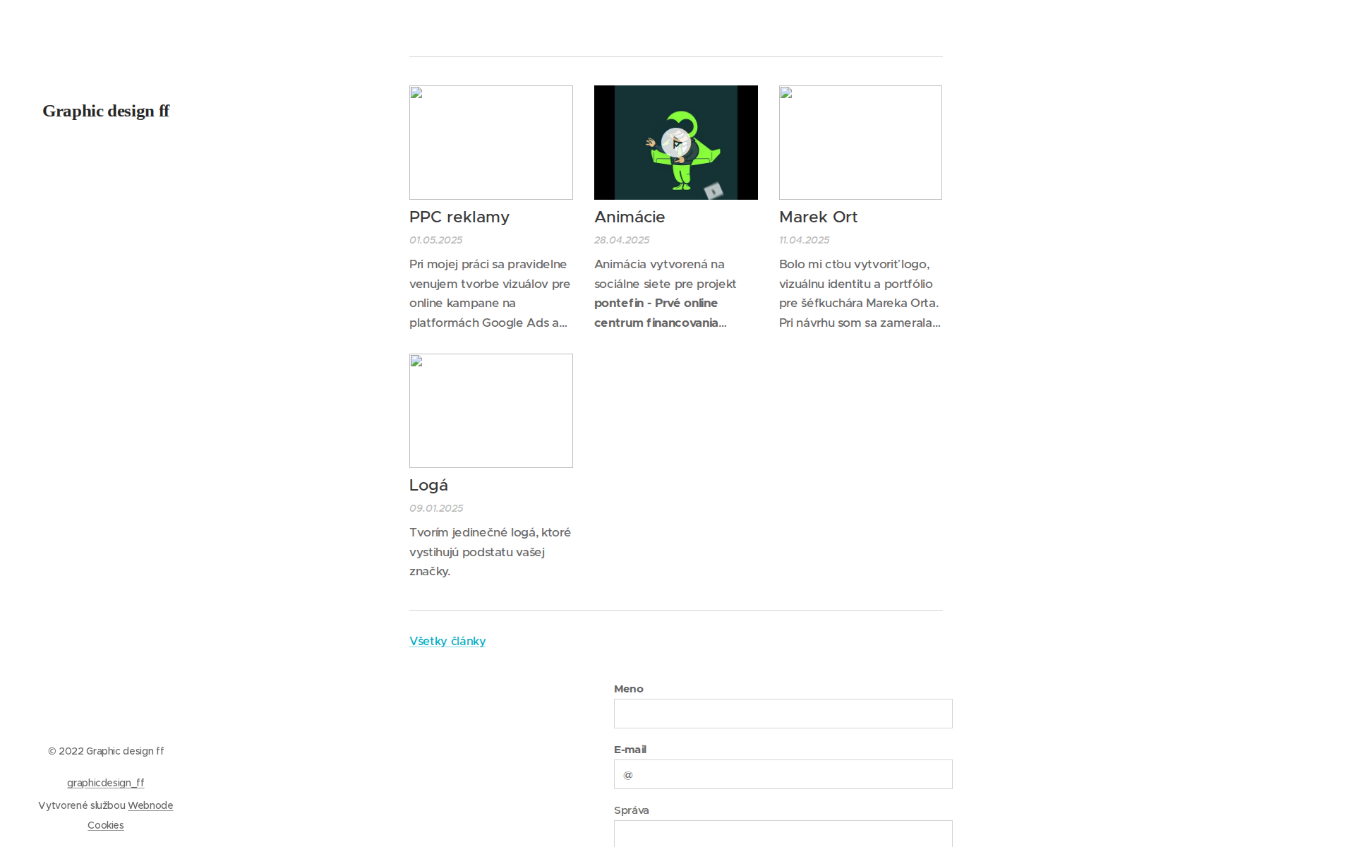 Náhľad webu graphicdesignff.sk