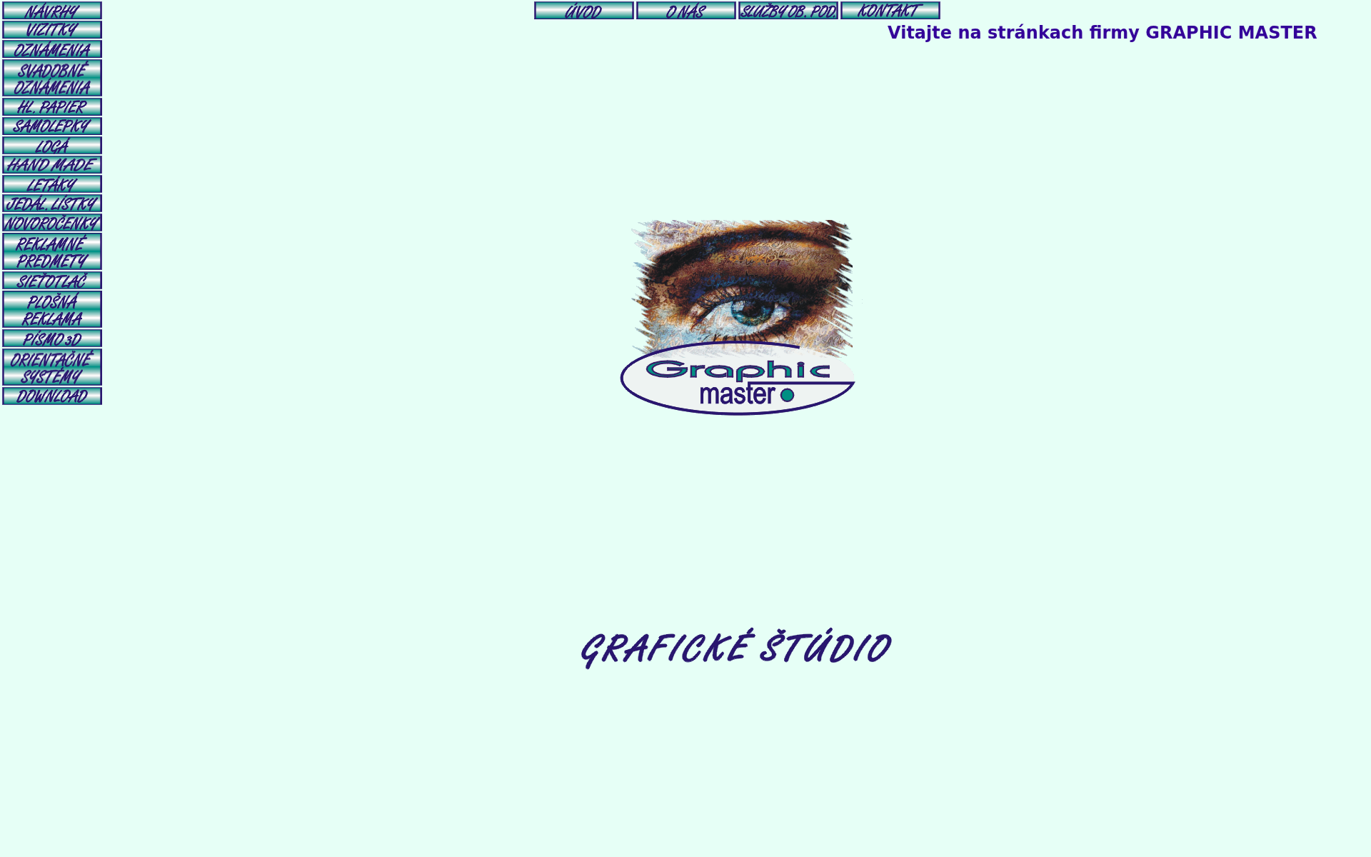 Náhľad webu graphicmaster.sk
