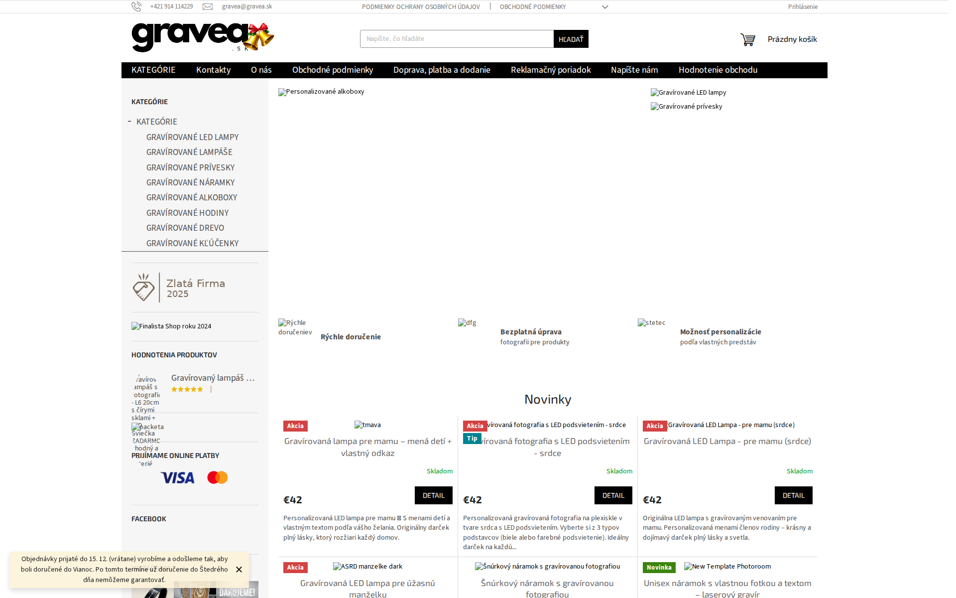 Náhľad webu gravea.sk