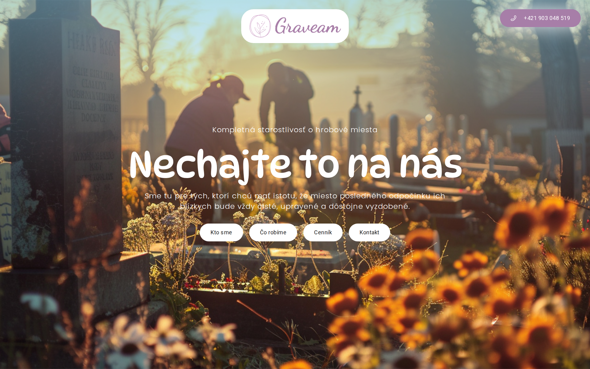 Náhľad webu graveam.sk