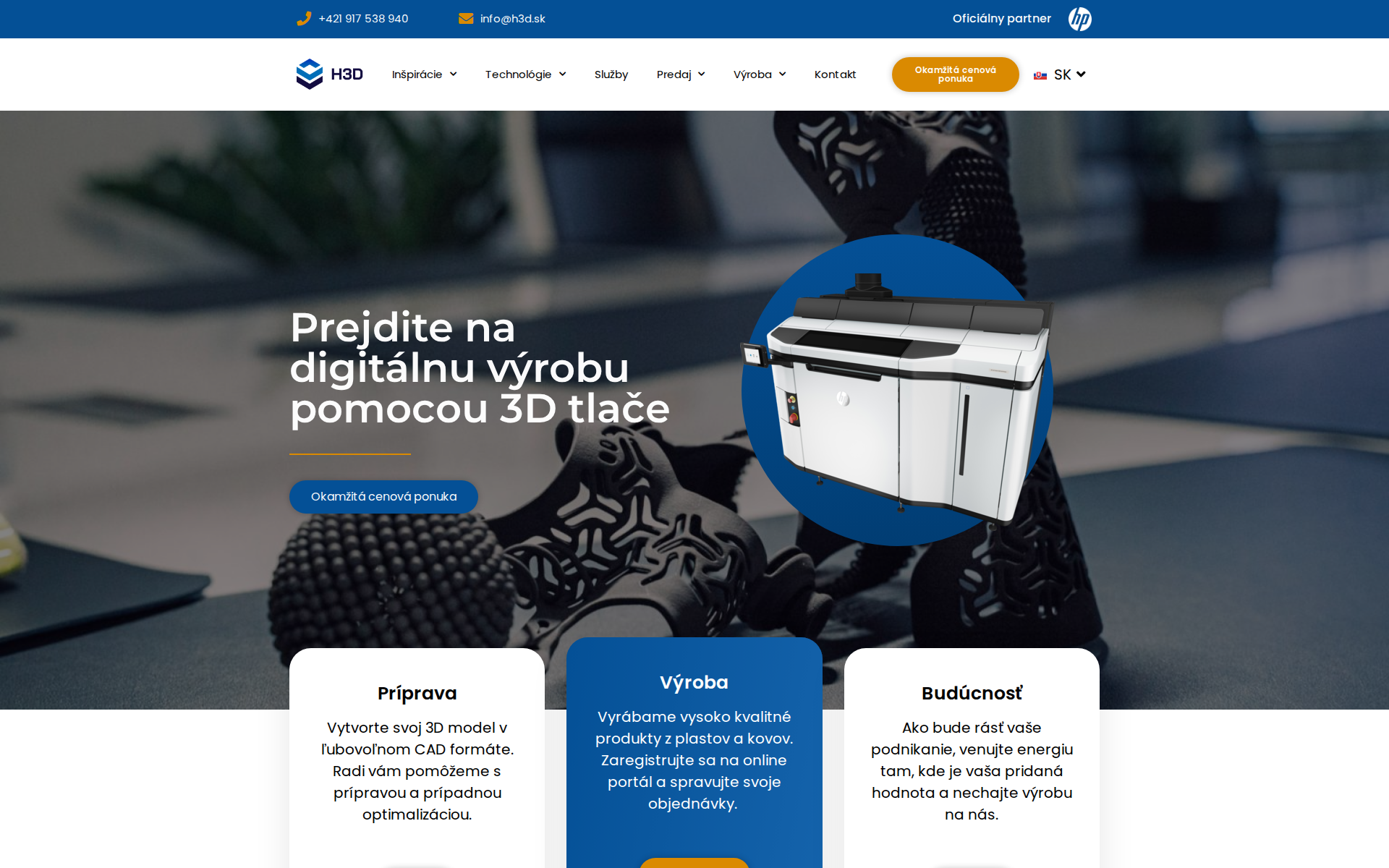 Náhľad webu h3d.sk