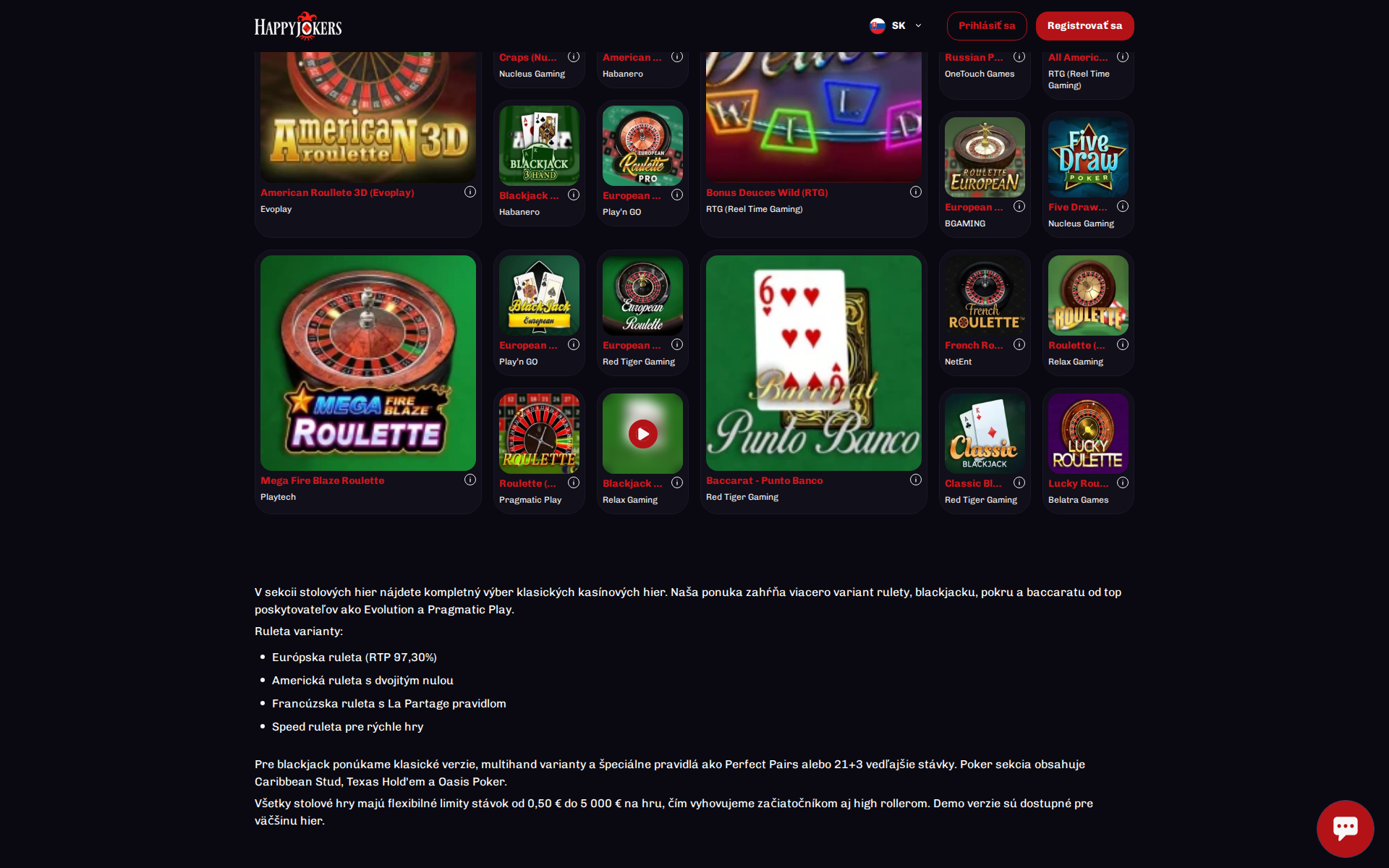 Náhľad webu happyjokers.sk