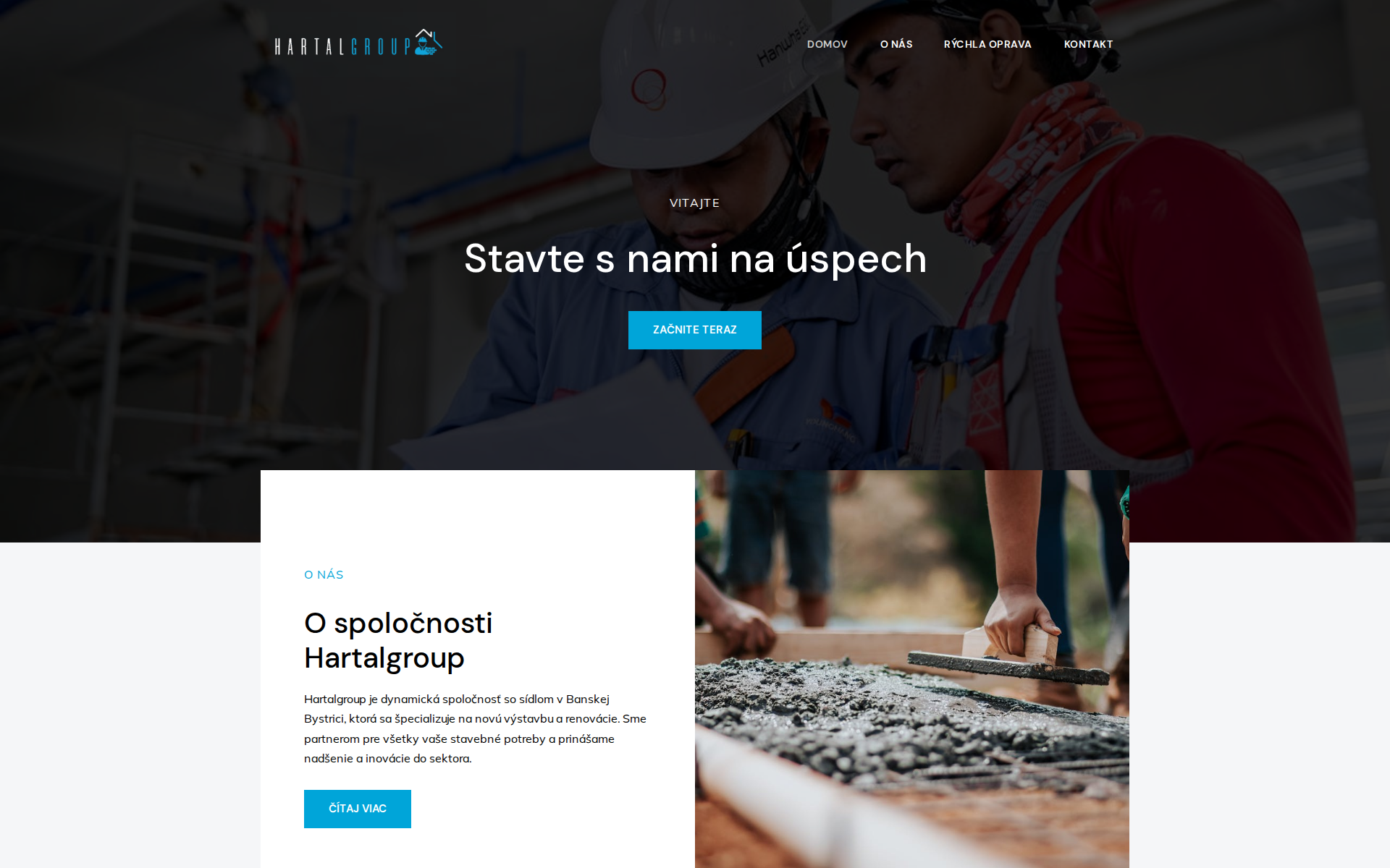 Náhľad webu hartalgroup.sk