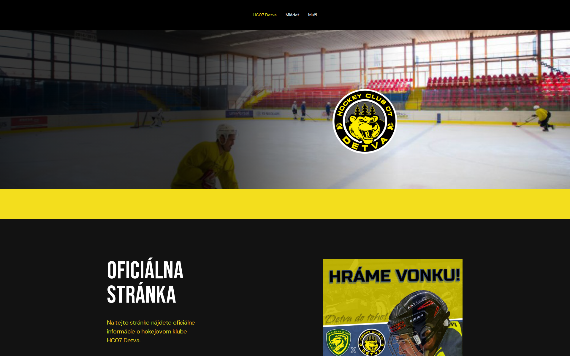 Náhľad webu hc07detva.sk