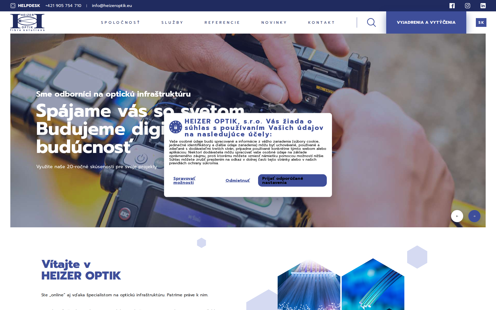 Náhľad webu heizeroptik.sk