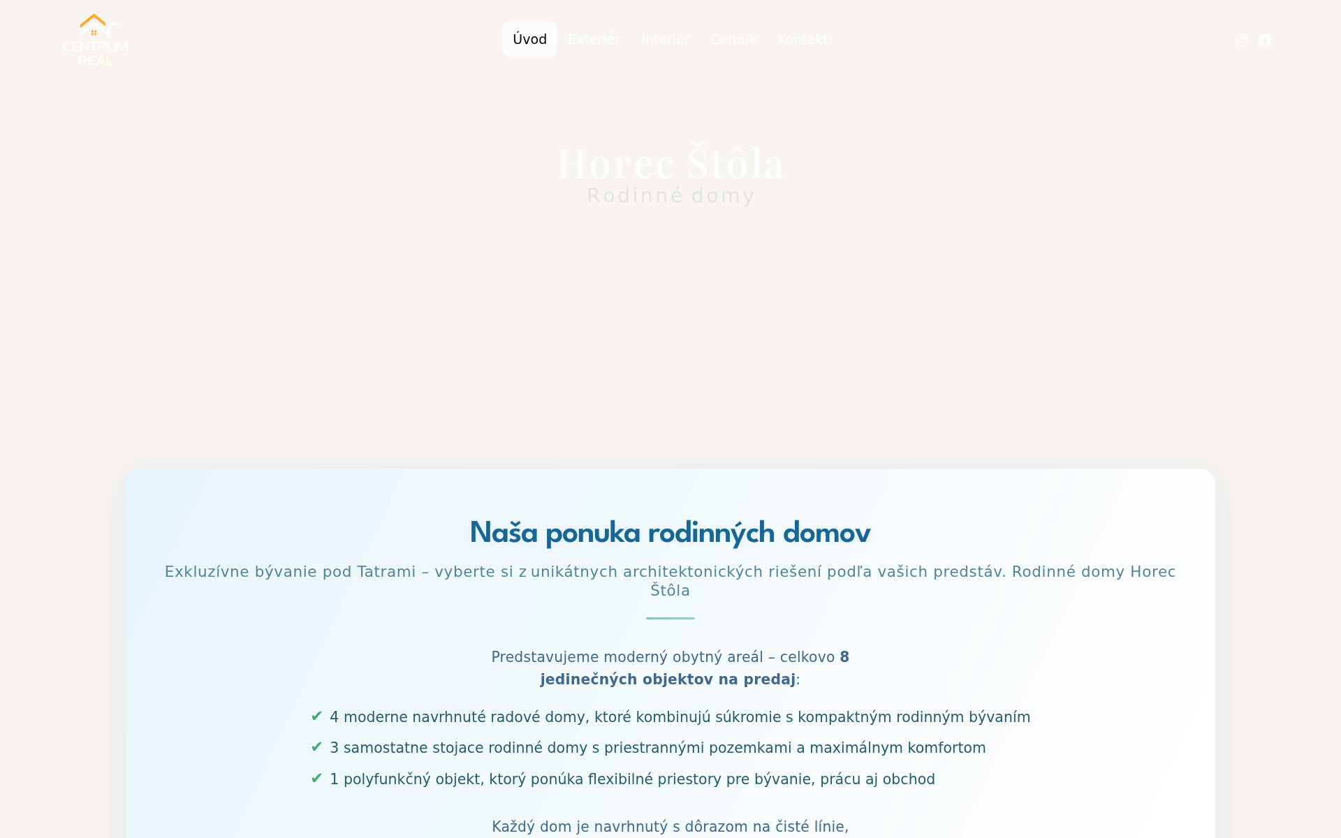 Náhľad webu horecstola.sk