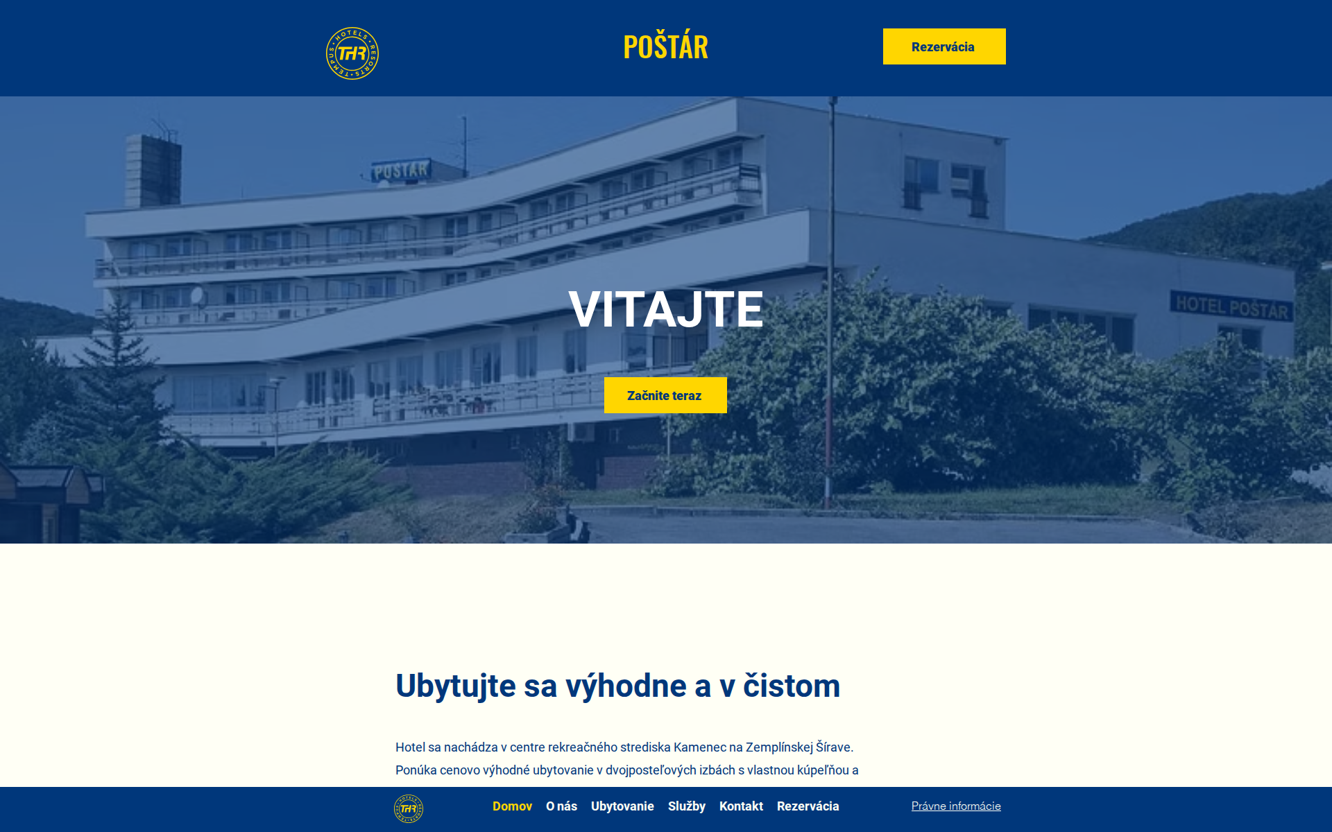 Náhľad webu hotelpostar.sk