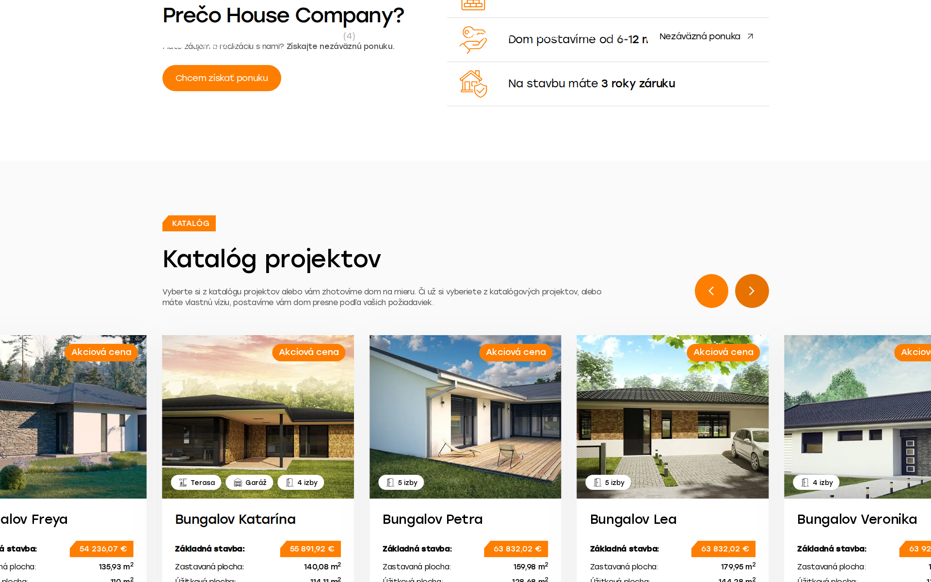 Náhľad webu housecompany.sk