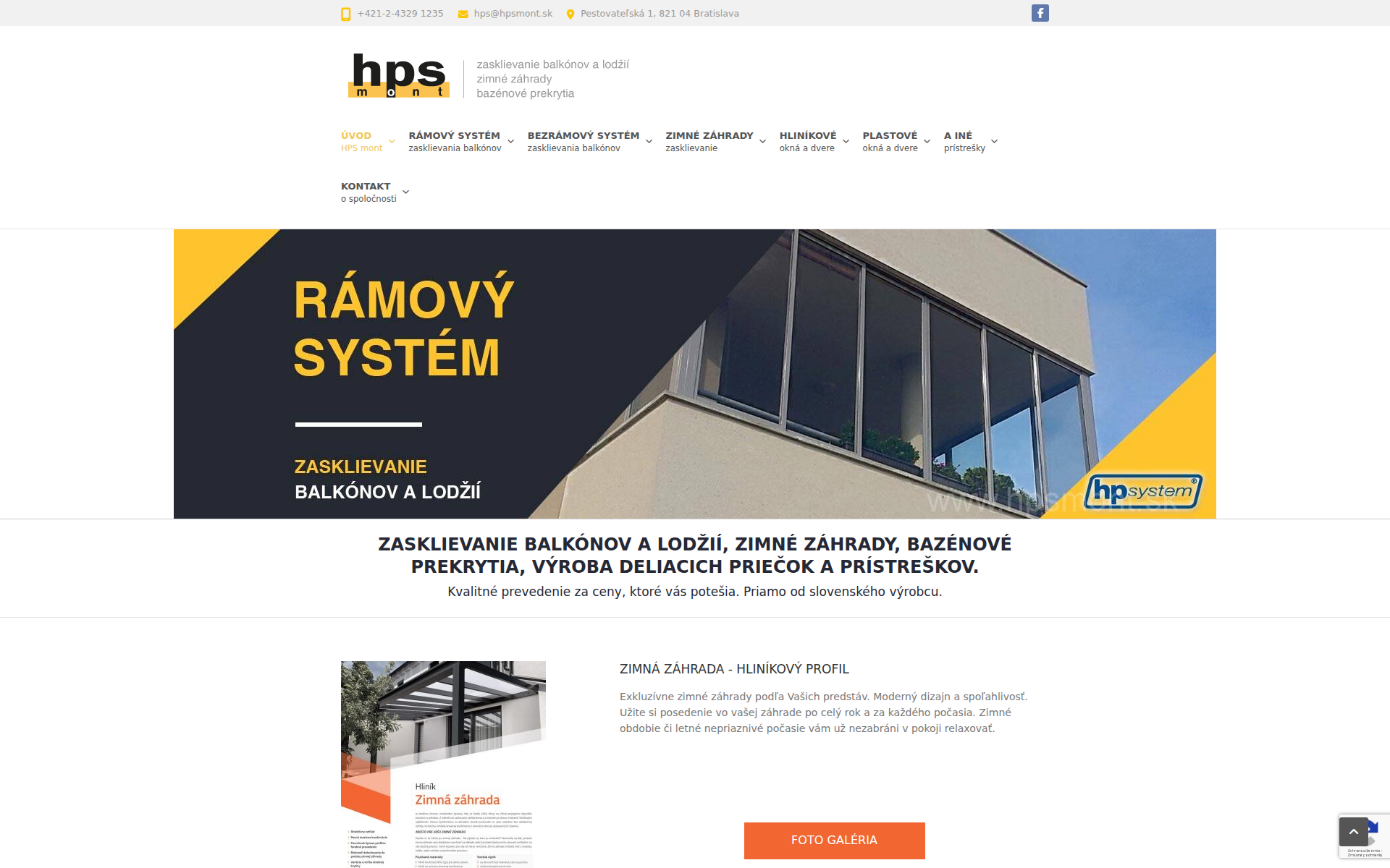 Náhľad webu hpsmont.sk