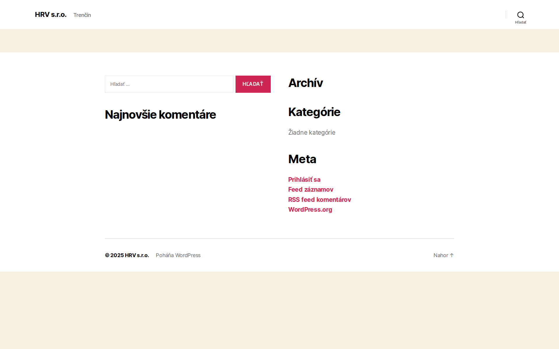 Náhľad webu hrv.sk