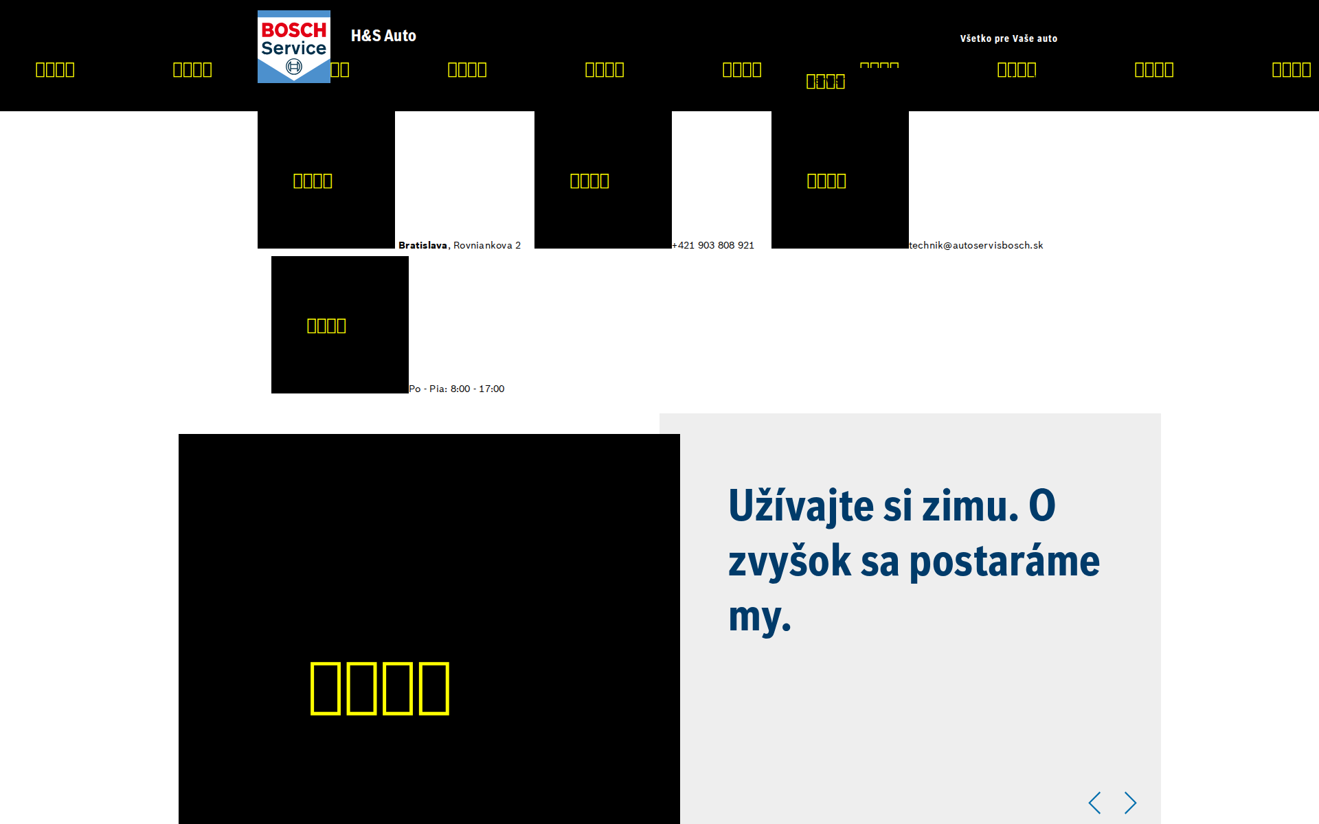 Náhľad webu hsauto.sk