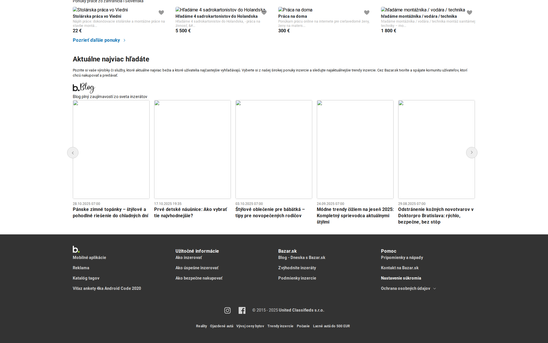 Náhľad webu hyperdrazby.sk