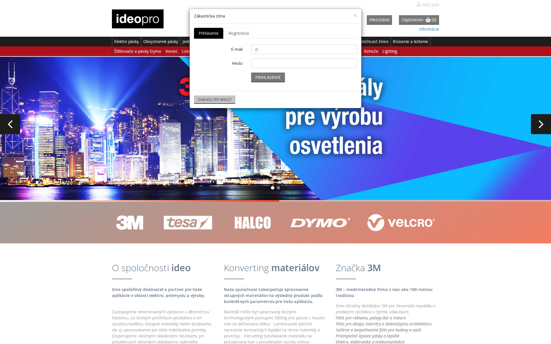 Náhľad webu ideopro.sk