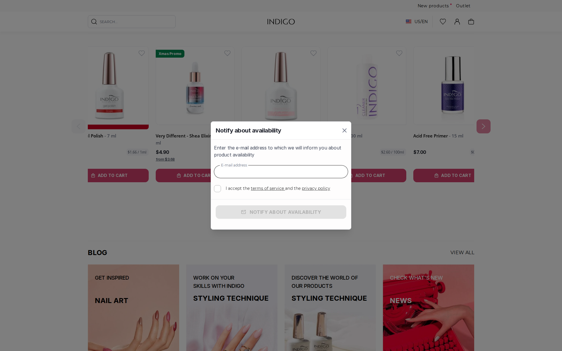 Náhľad webu indigo-nails.sk