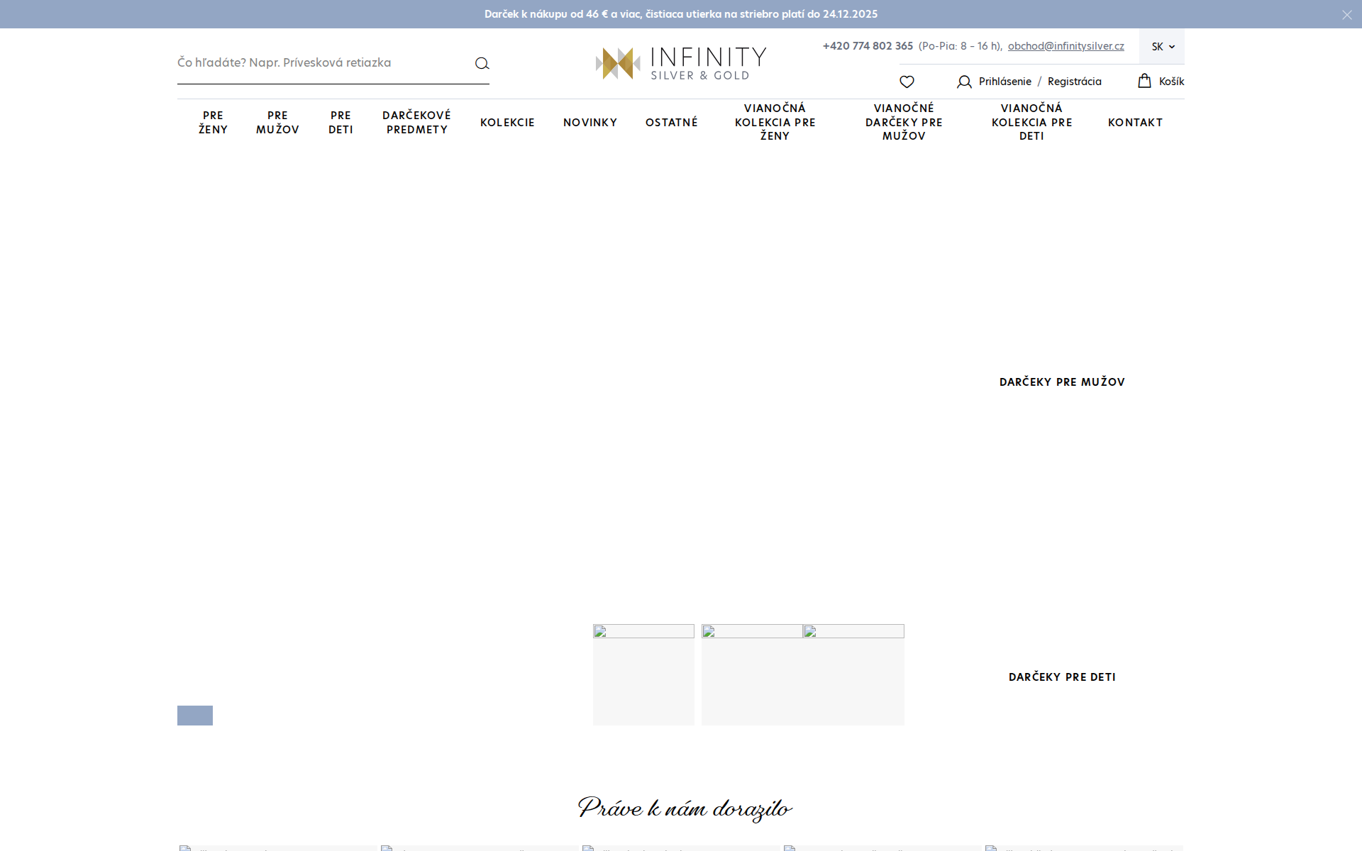 Náhľad webu infinitysilver.sk