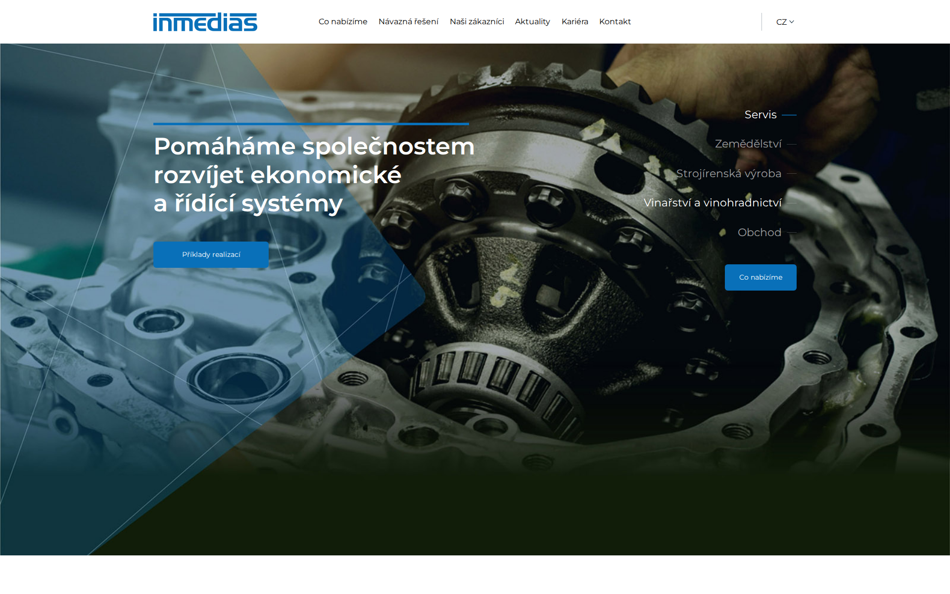 Náhľad webu inmedias.sk