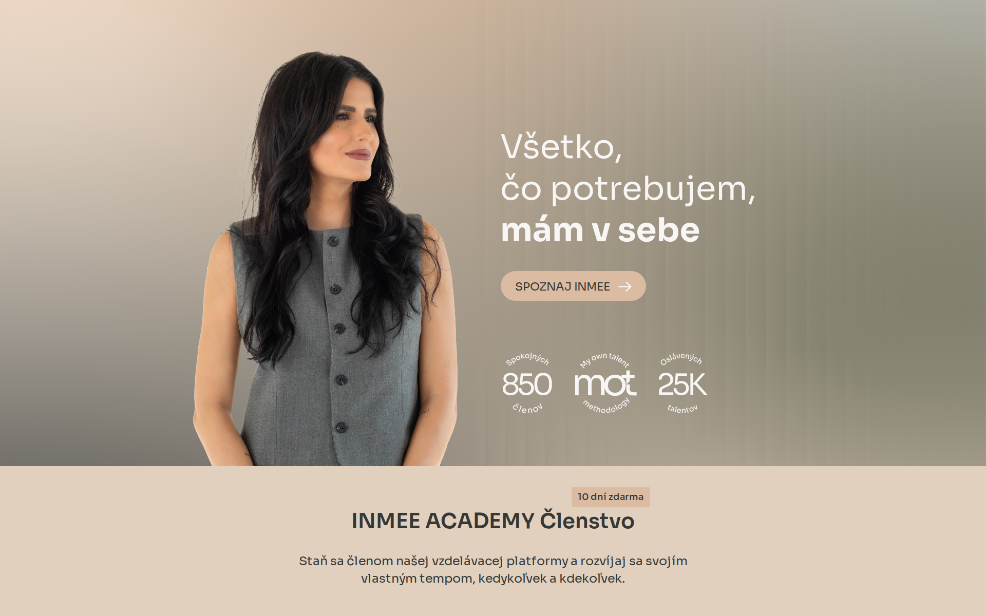 Náhľad webu inmee.sk