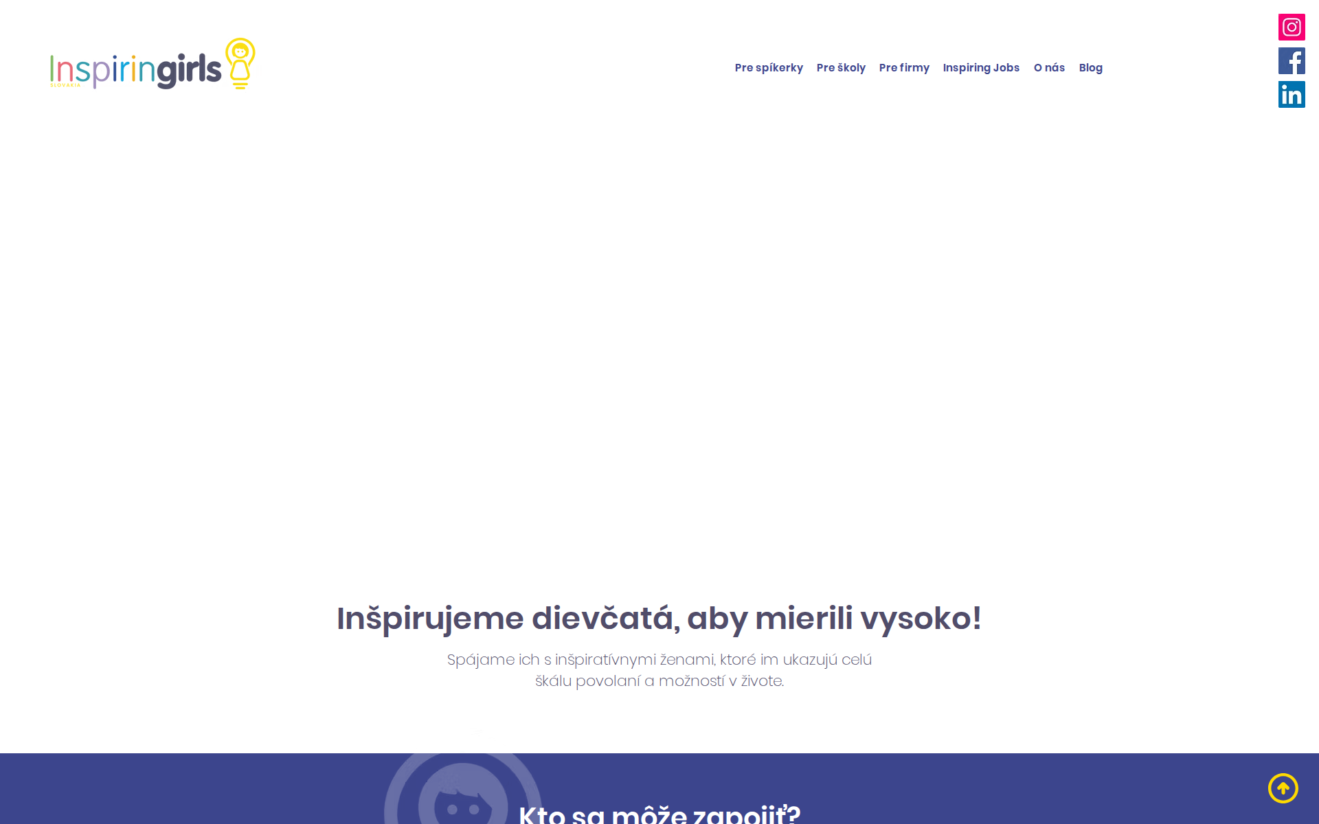 Náhľad webu inspiring-girls.sk