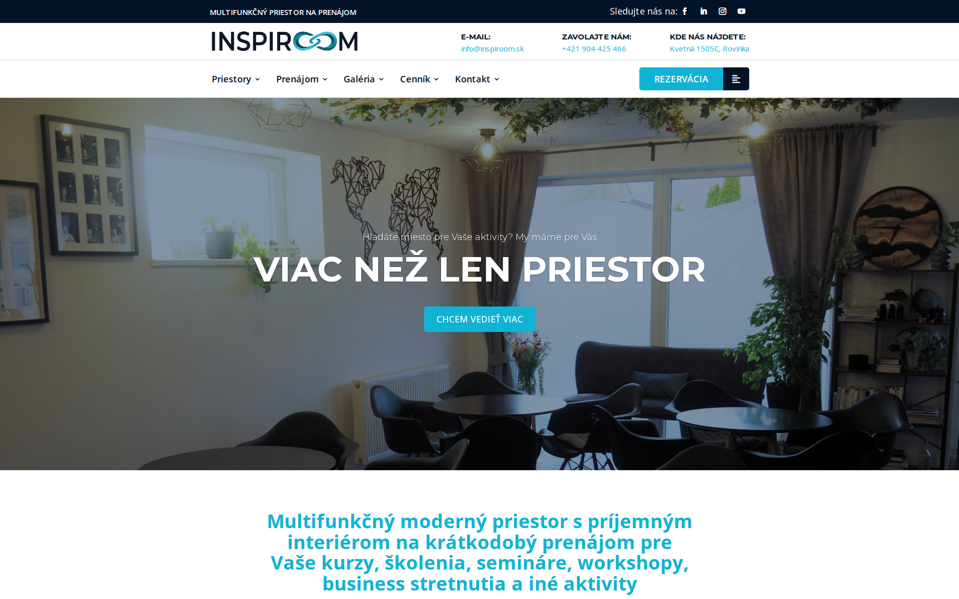 Náhľad webu inspiroom.sk