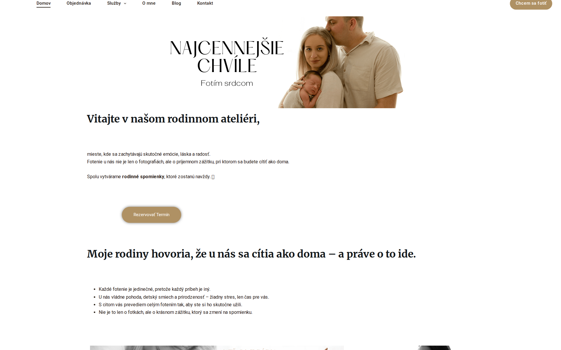 Náhľad webu ivanamphotography.sk