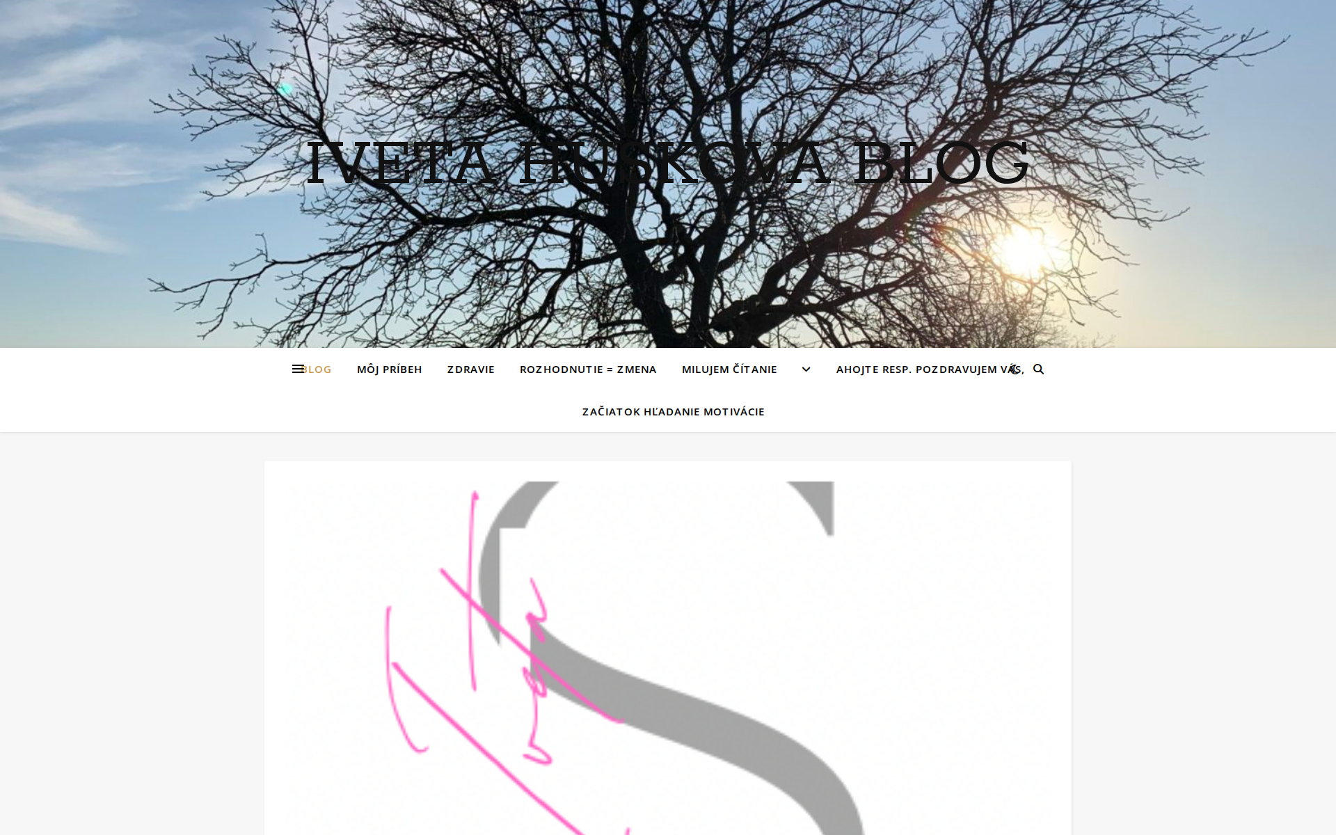 Náhľad webu ivetahuskova.sk
