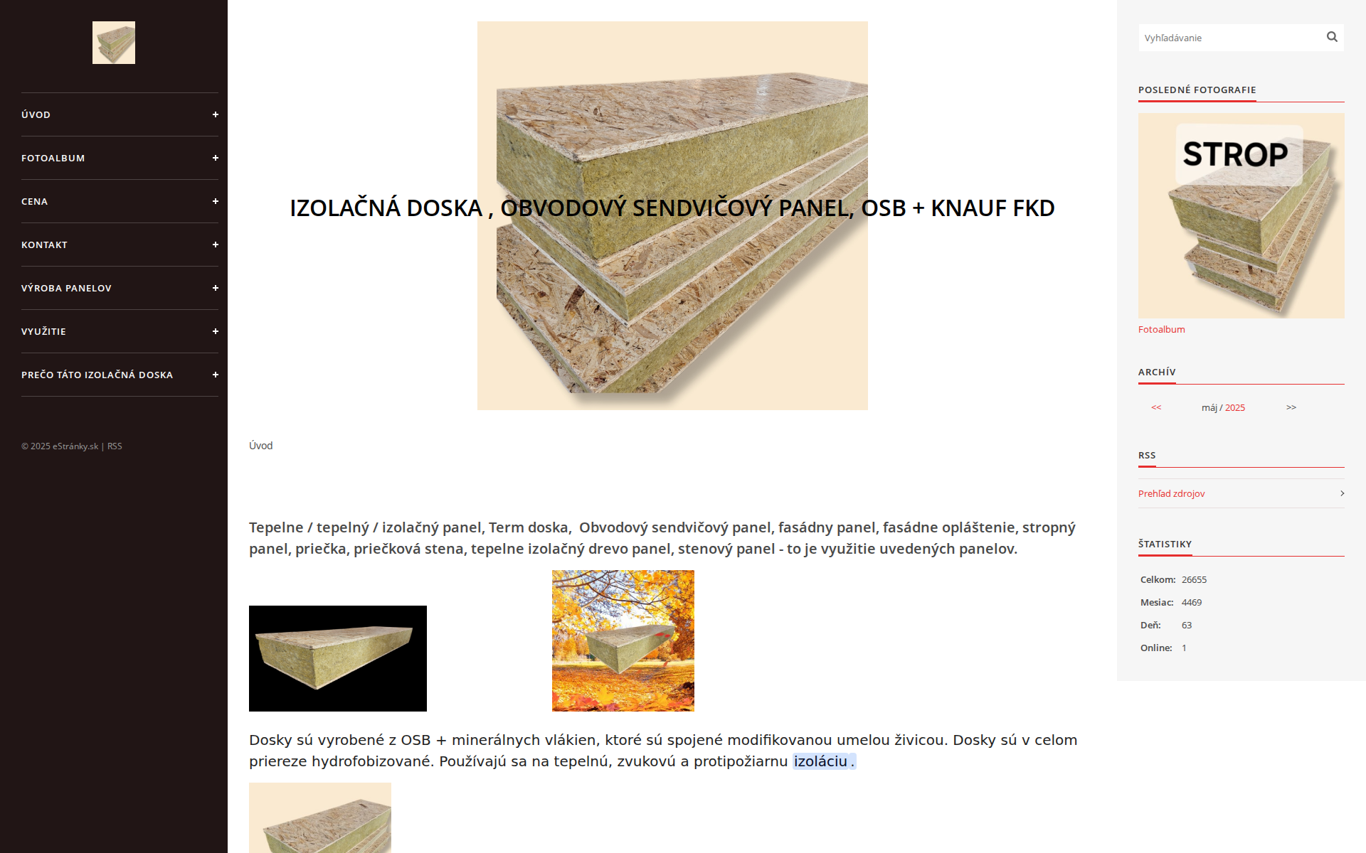 Náhľad webu izolacny-panel.sk