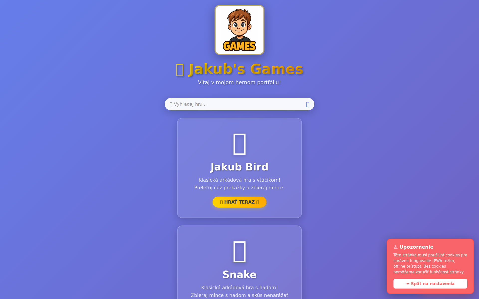 Náhľad webu jakubhecht.sk