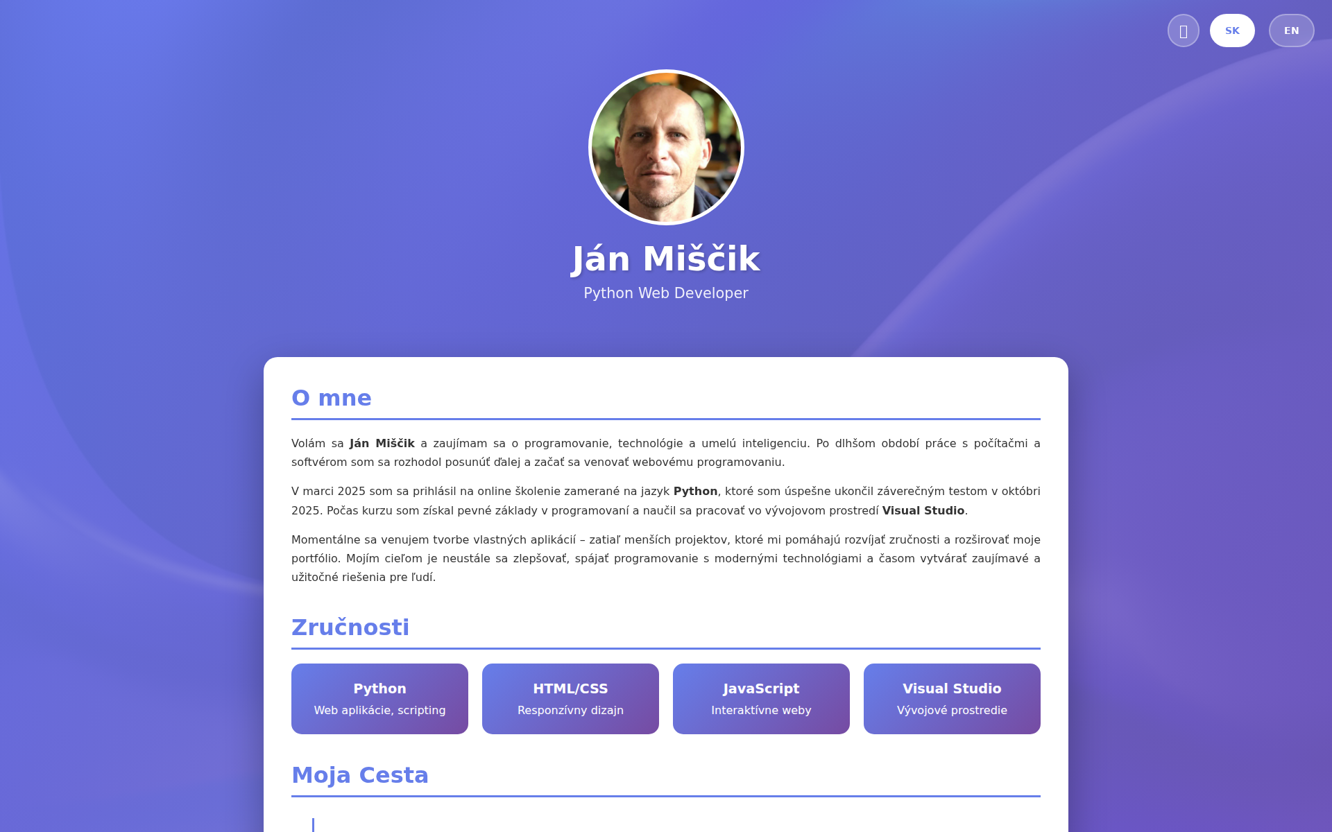 Náhľad webu janmi.sk