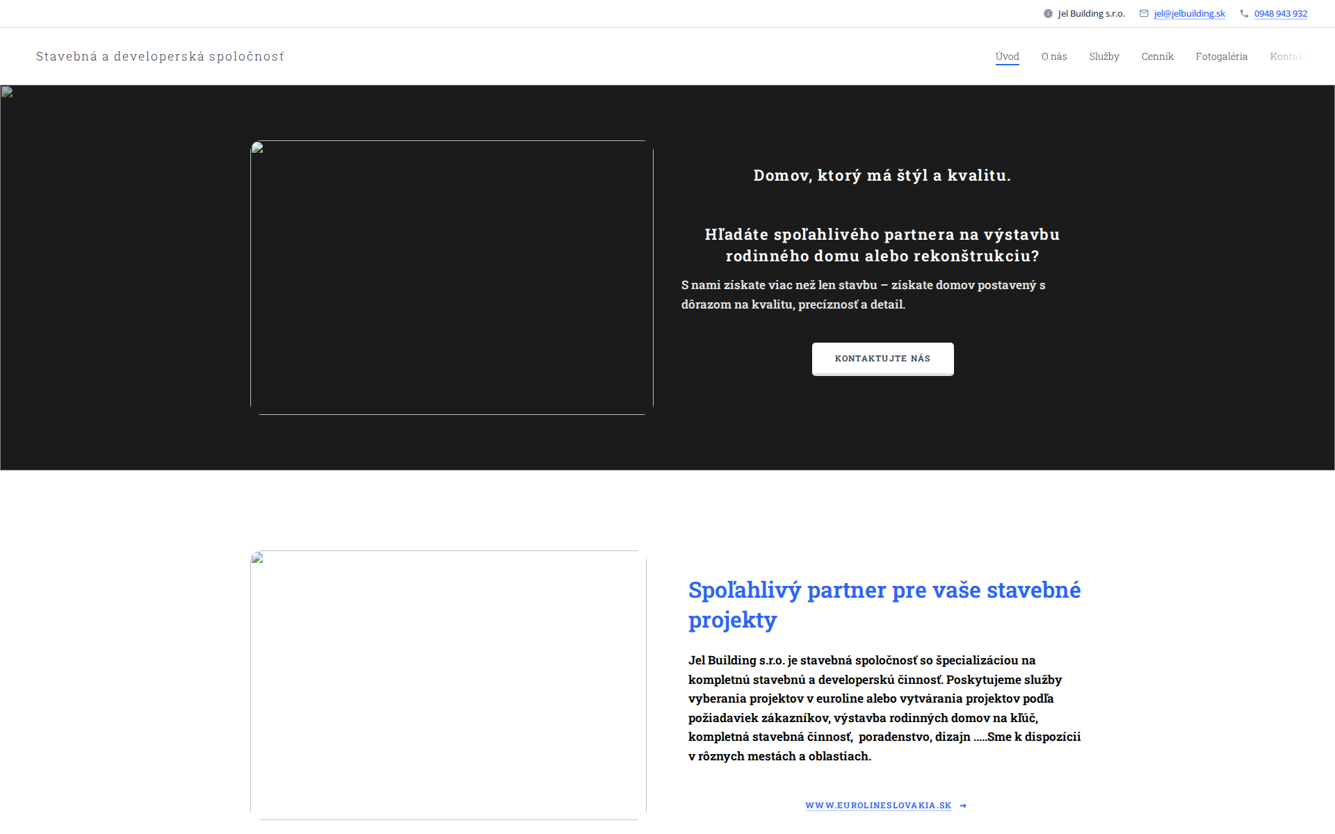 Náhľad webu jelbuilding.sk