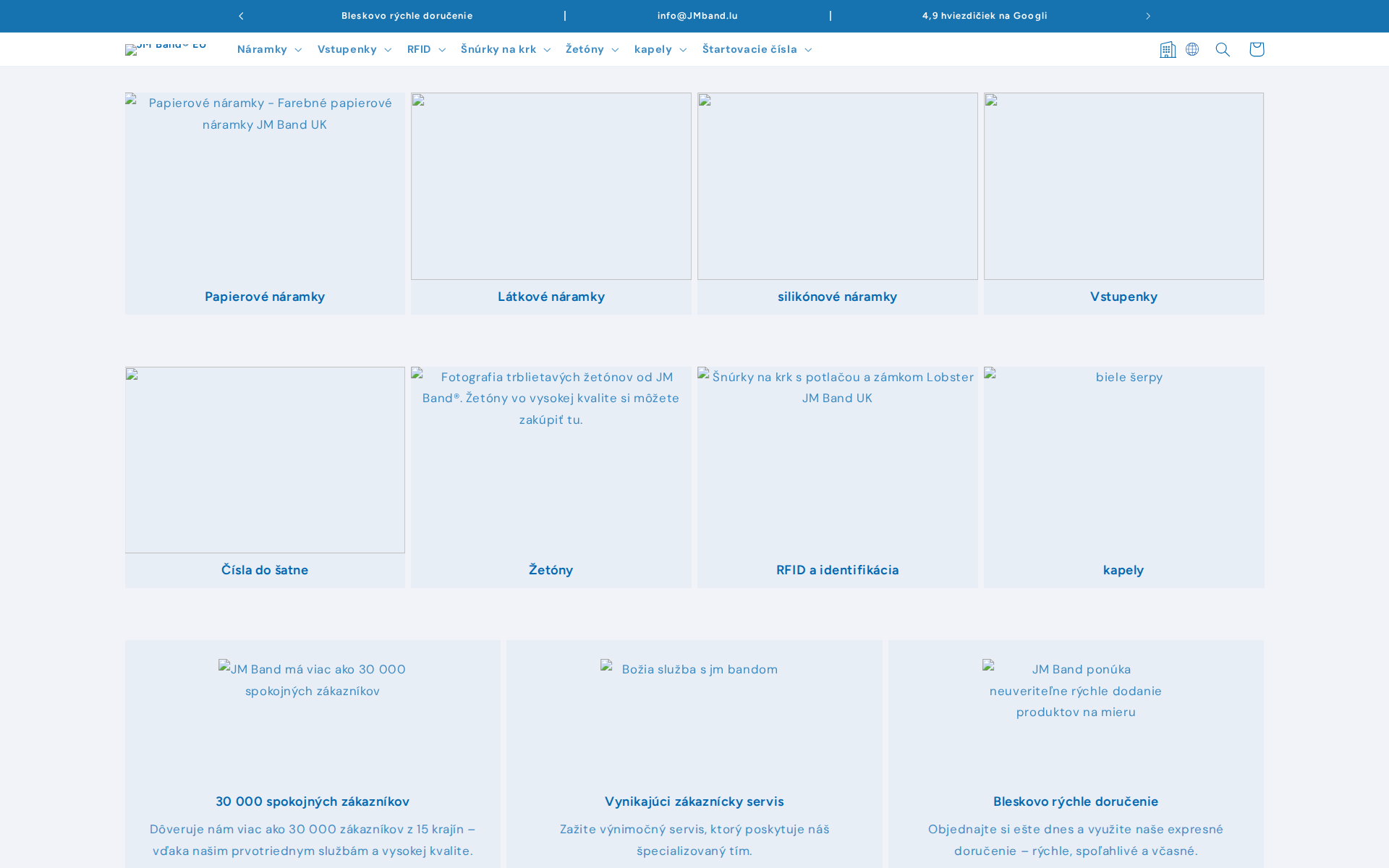 Náhľad webu jmband.sk