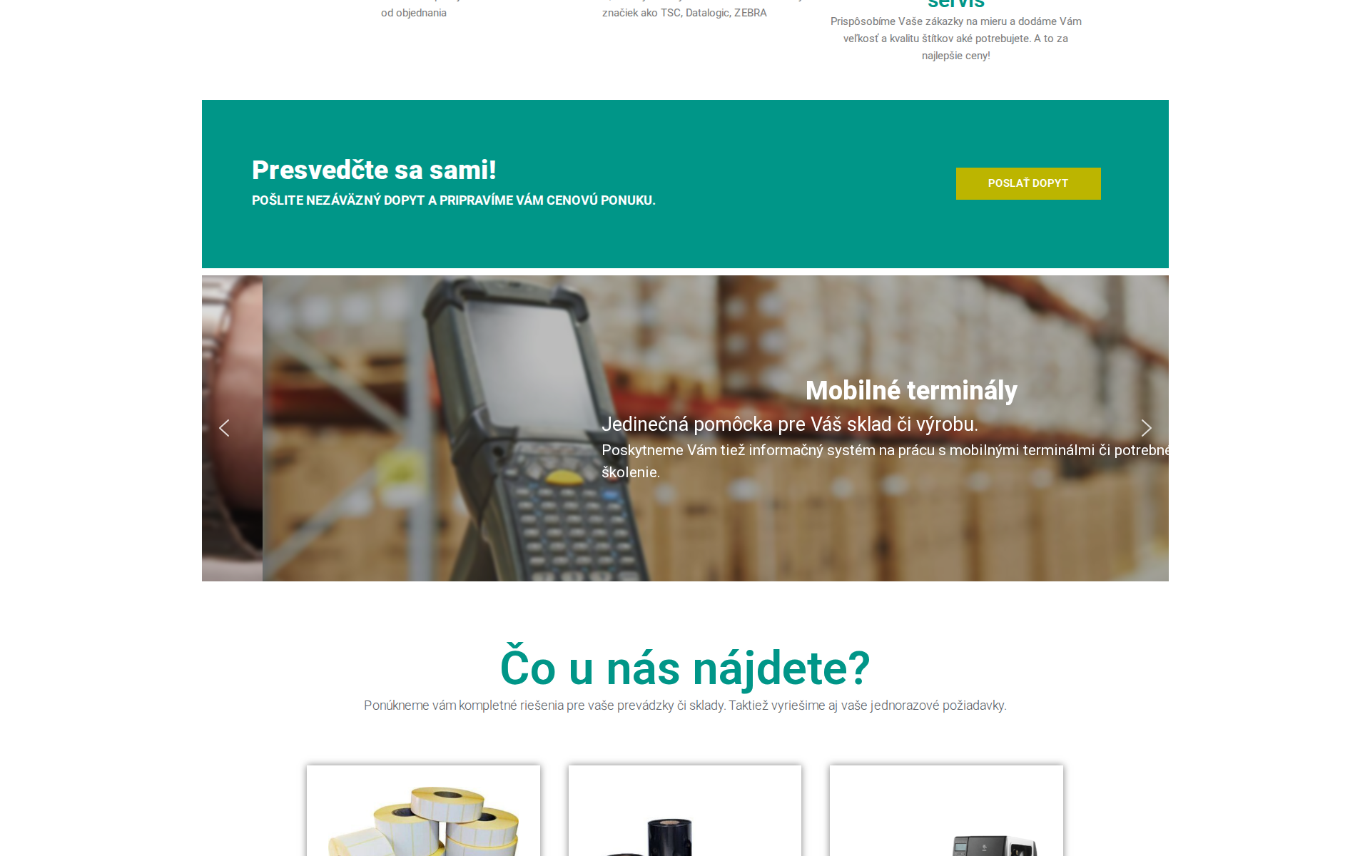 Náhľad webu jmselekt.sk