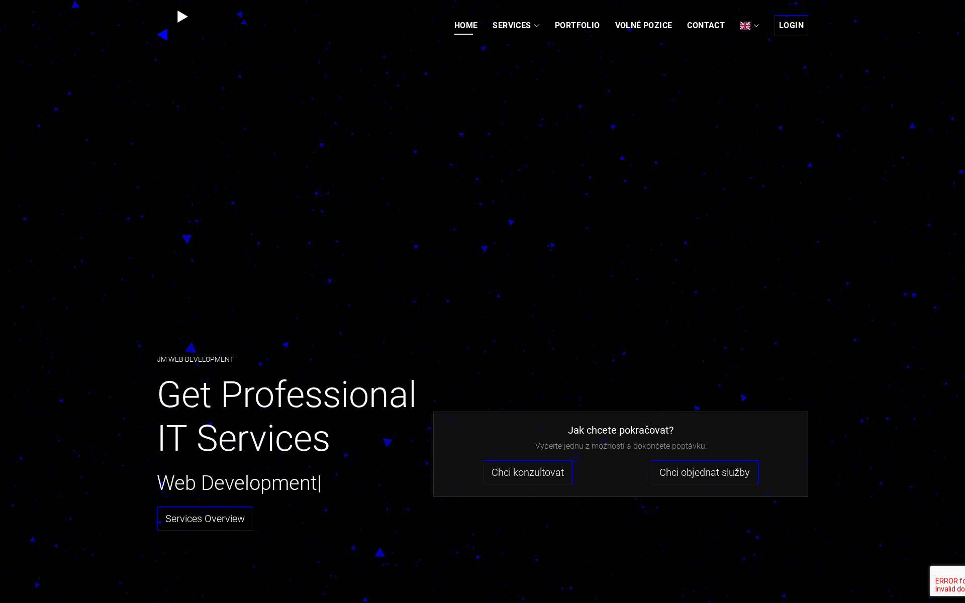Náhľad webu jmwebdevelopment.sk