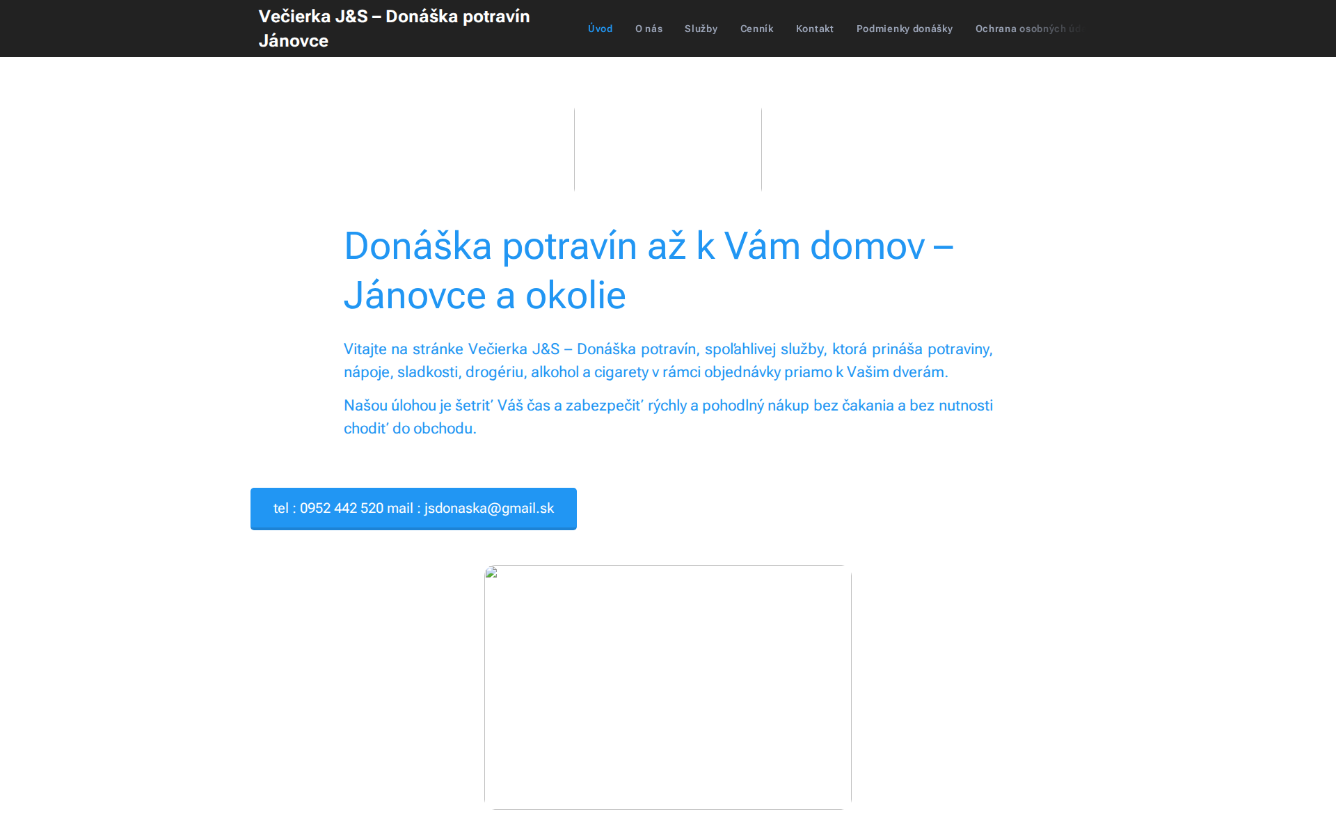Náhľad webu jsdonaska.sk