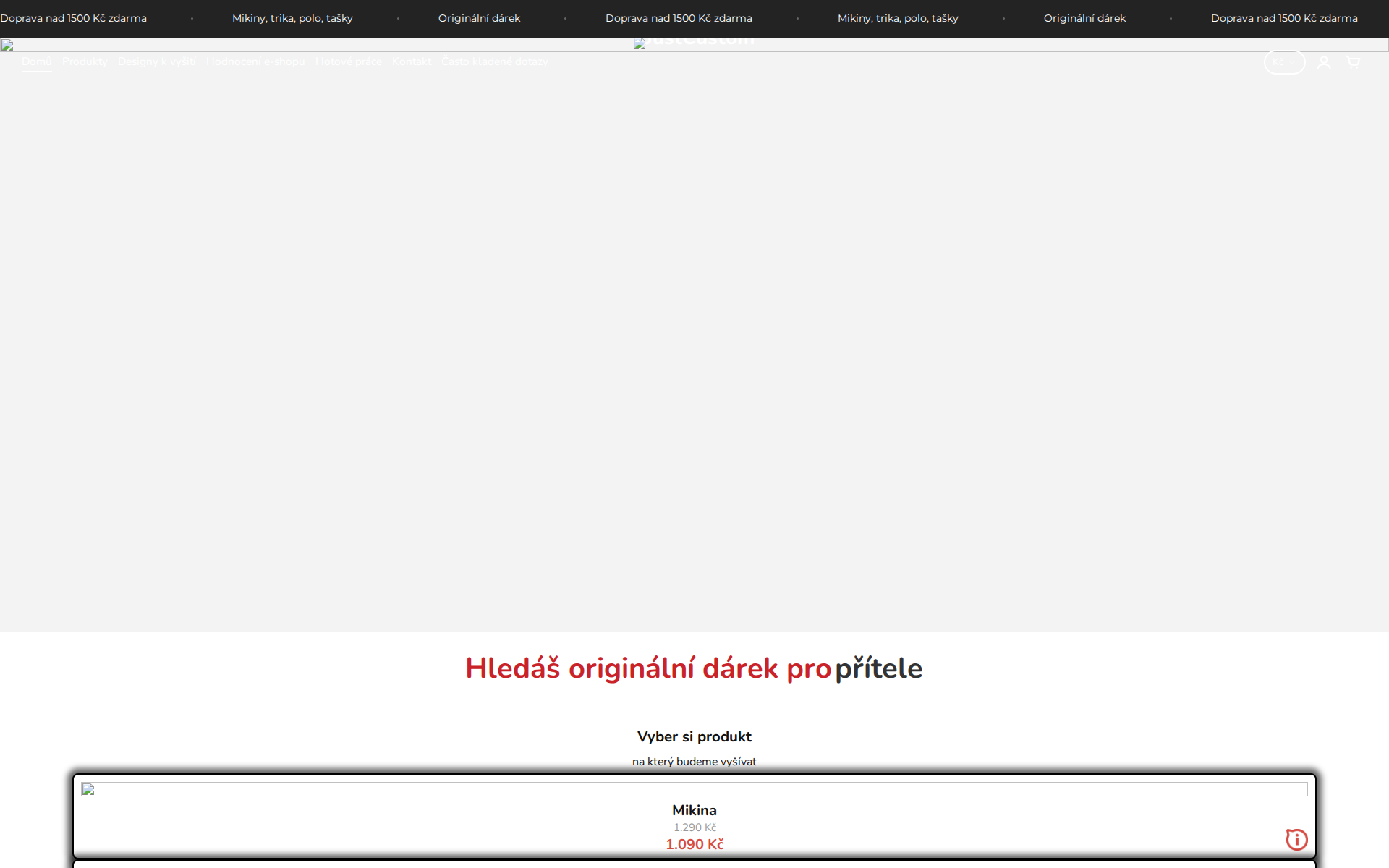 Náhľad webu justcustom.sk