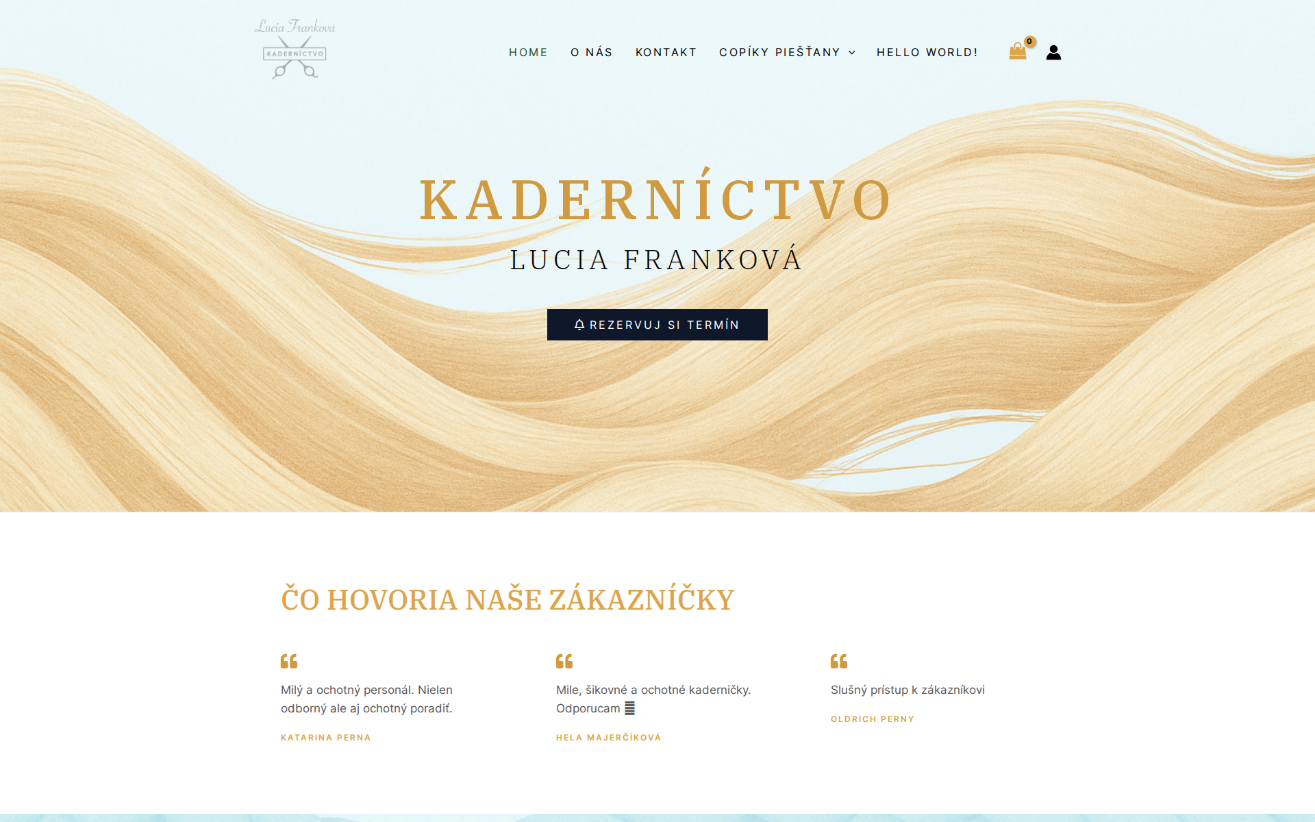 Náhľad webu kadernictvo-lucia-frankova.sk